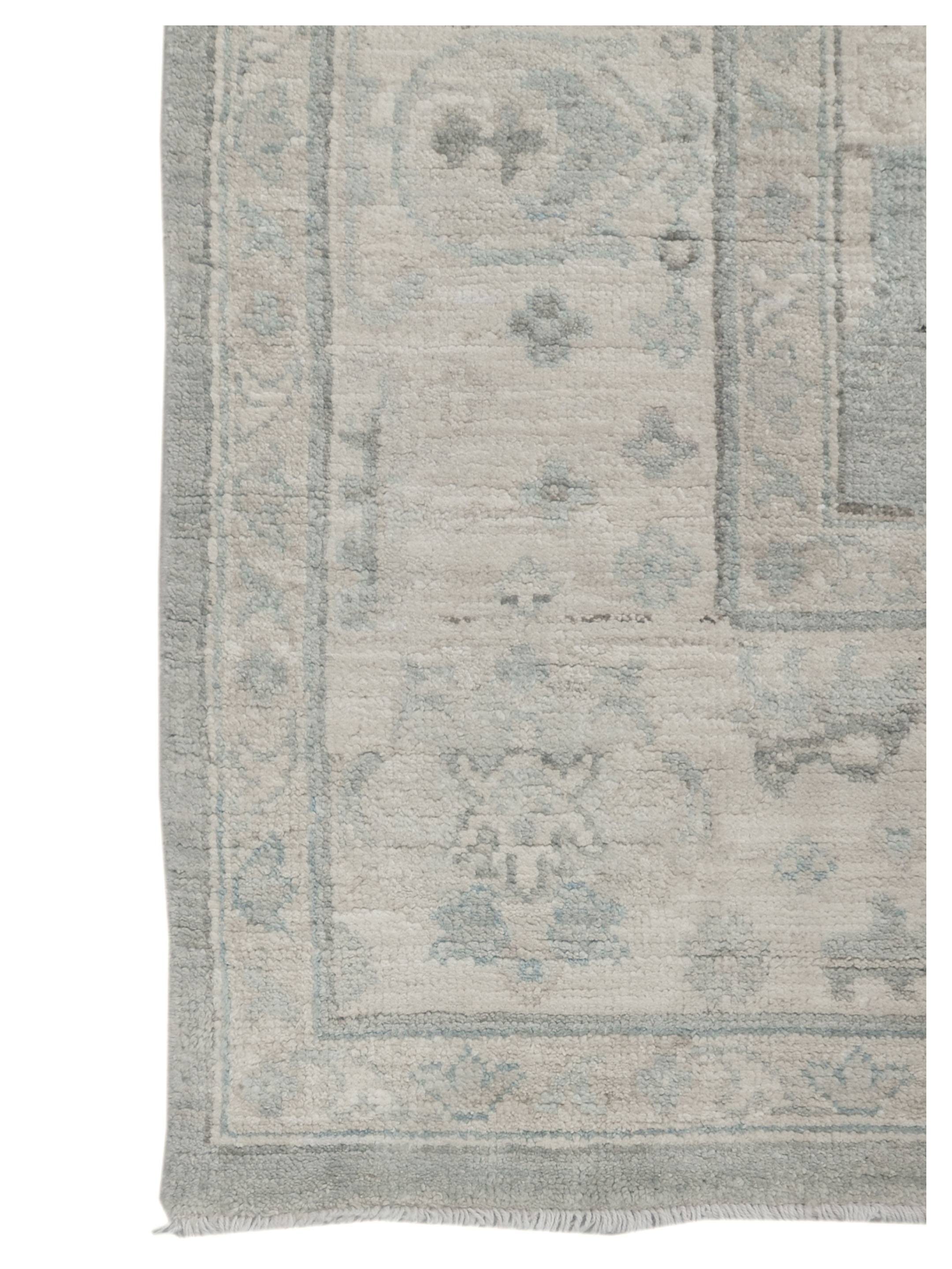 Ushak Wool Weft Hand Knotted Grey 9x12 - Image 3 of 5