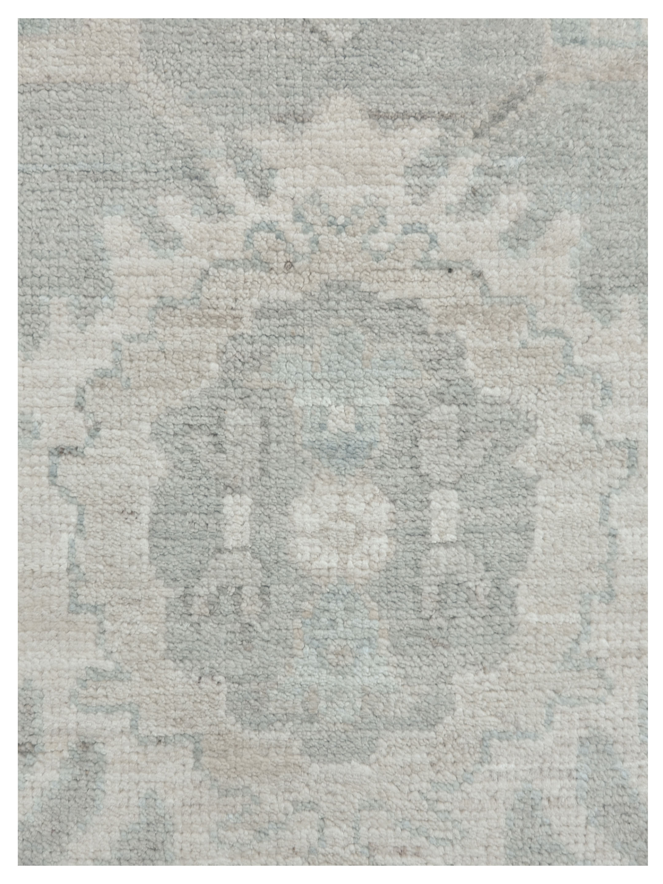 Ushak Wool Weft Hand Knotted Grey 9x12 - Image 4 of 5