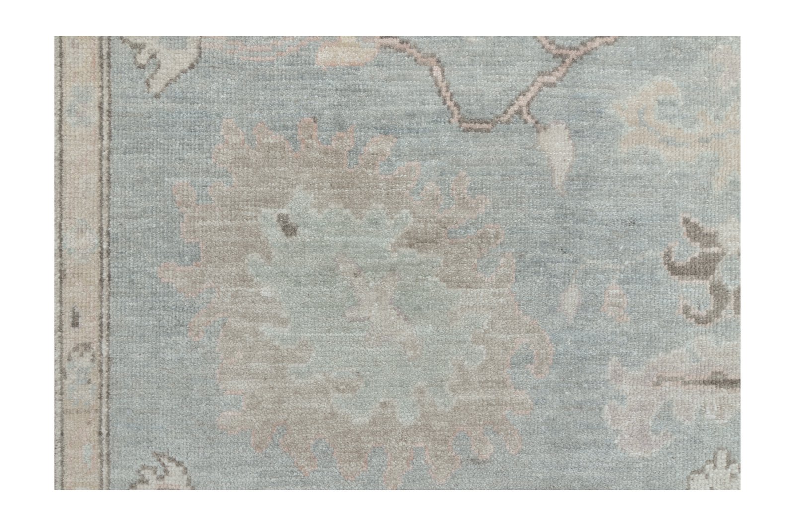 Ushak Wool Weft Hand Knotted Grey 8x10 - Image 4 of 6