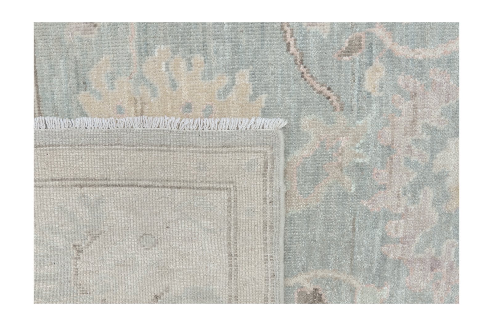 Ushak Wool Weft Hand Knotted Grey 8x10 - Image 6 of 6