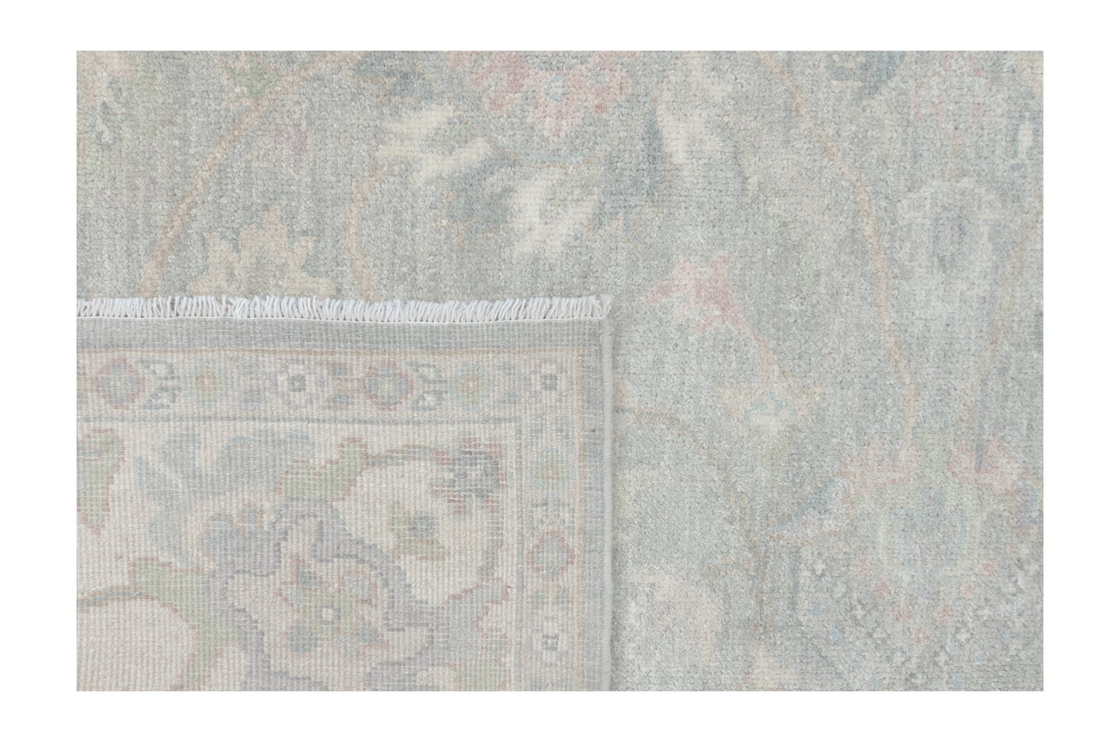 Ushak Wool Weft Hand Knotted Grey 8x10 - Image 5 of 6