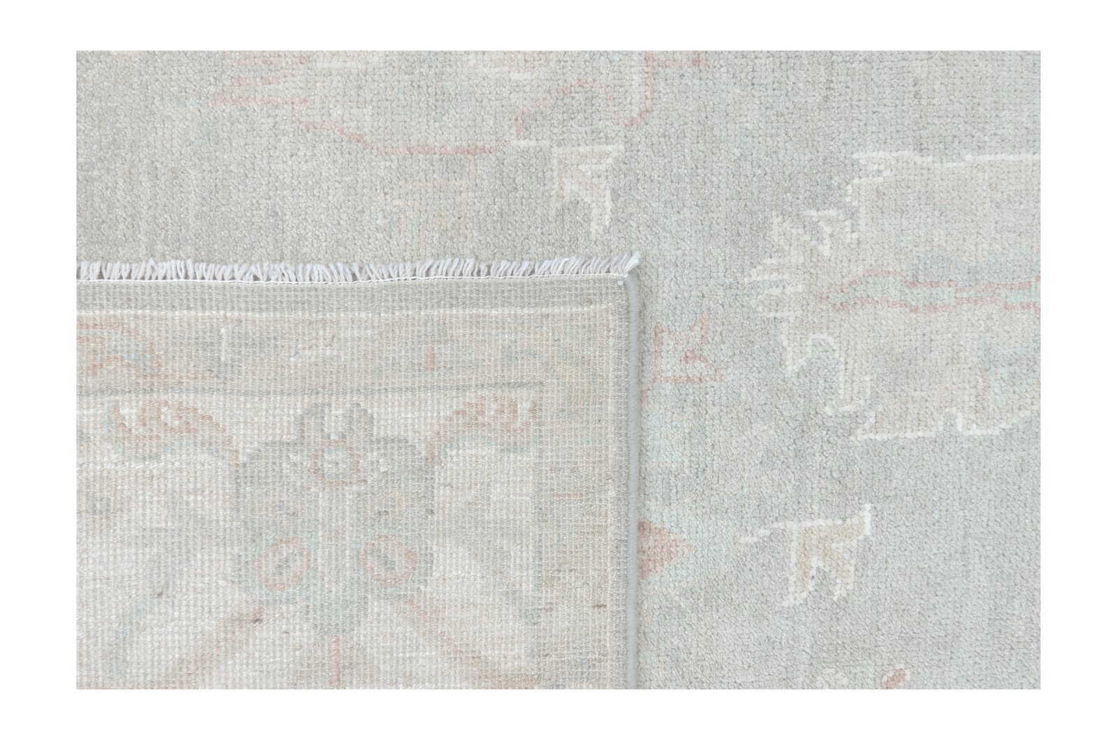 Ushak Wool Weft Hand Knotted Grey 8x10 - Image 5 of 6