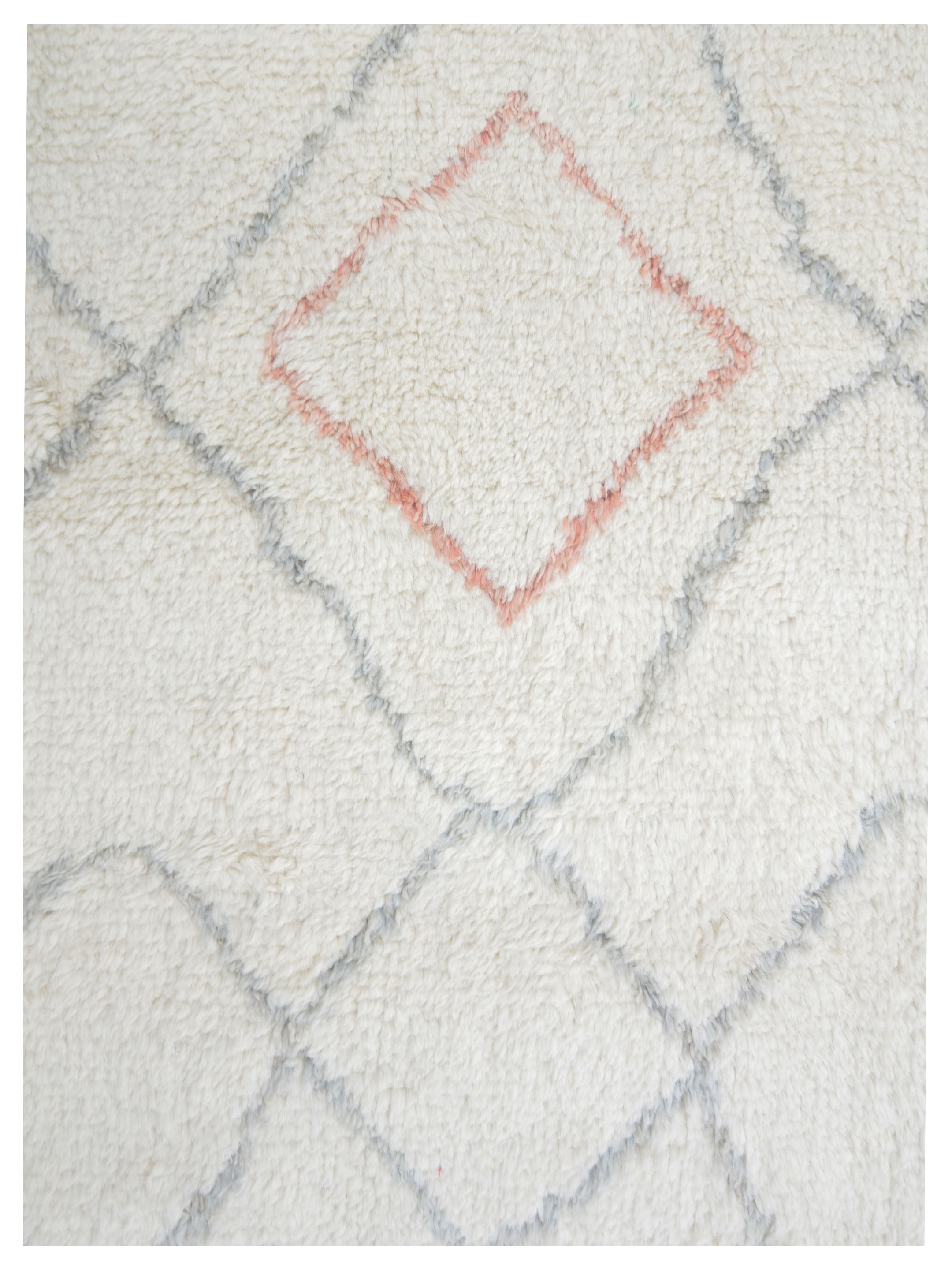 Moroccan Hand Knotted Ivory 8x10 - Image 3 of 5