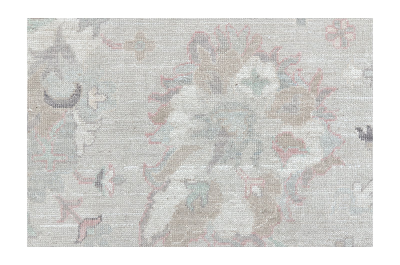 Ushak Wool Weft Hand Knotted Beige 9x12 - Image 4 of 6