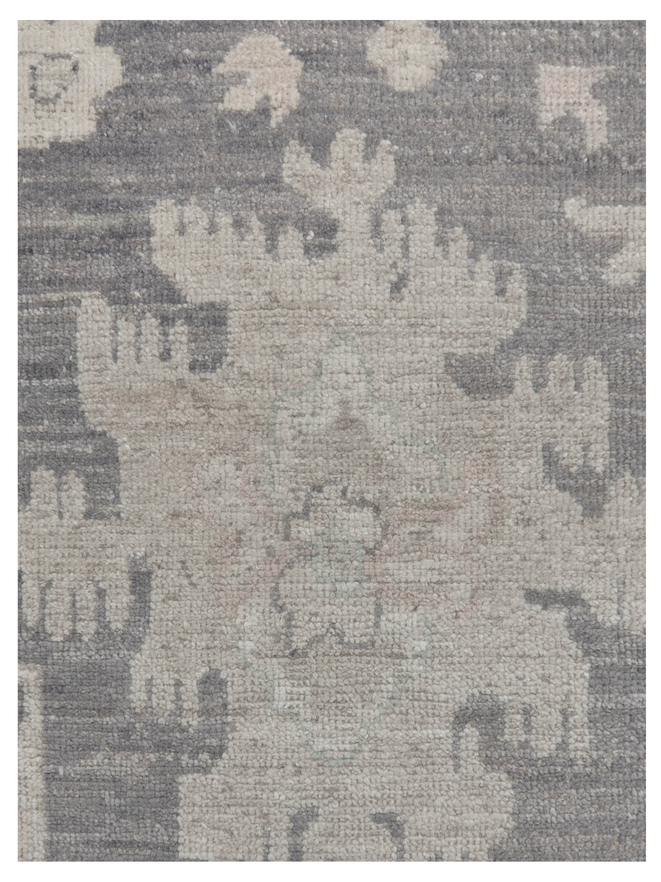 Ushak Wool Weft Hand Knotted Grey 9x12 - Image 3 of 6