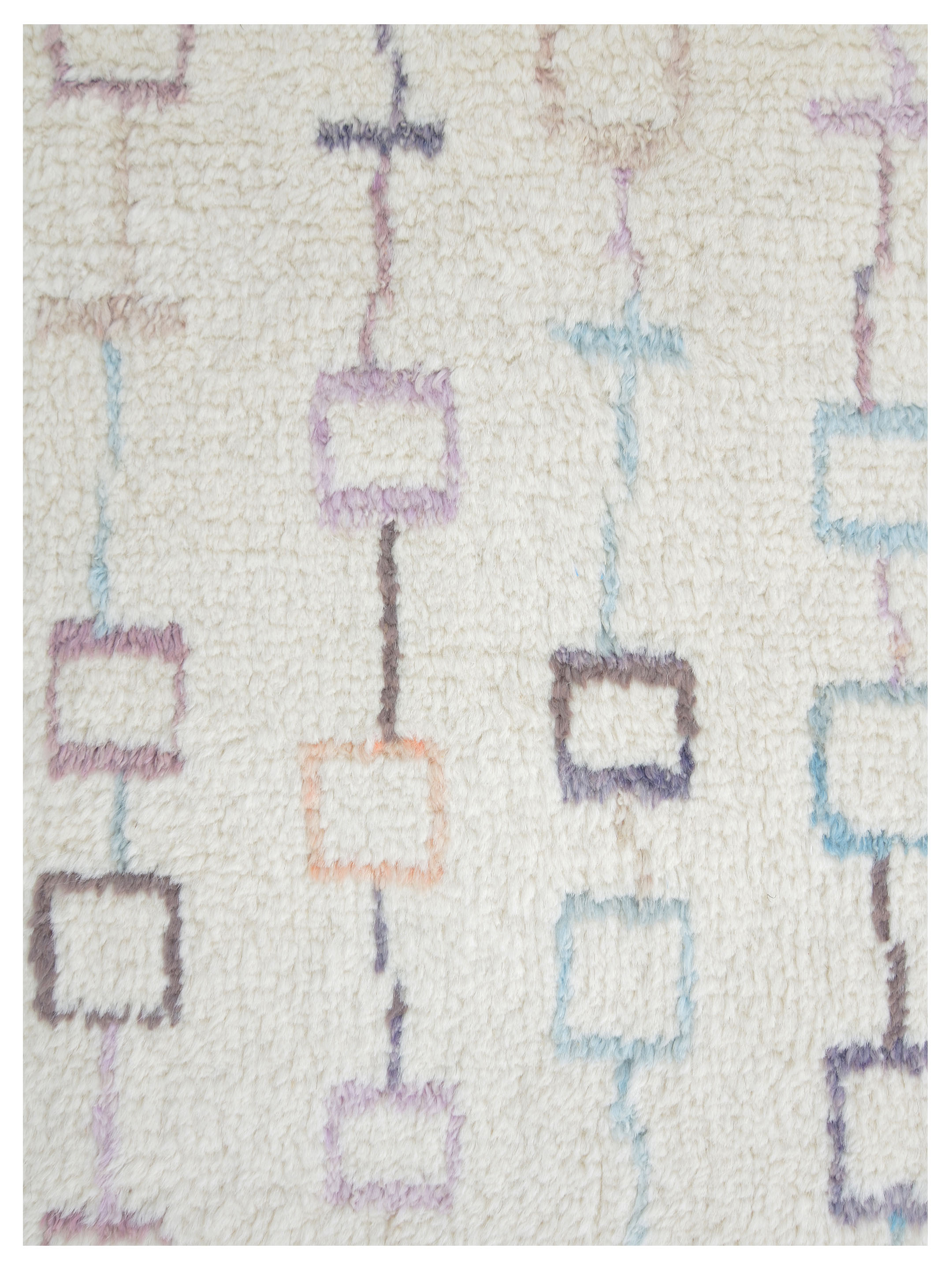 Moroccan Hand Knotted Ivory 5x8 - Image 3 of 5