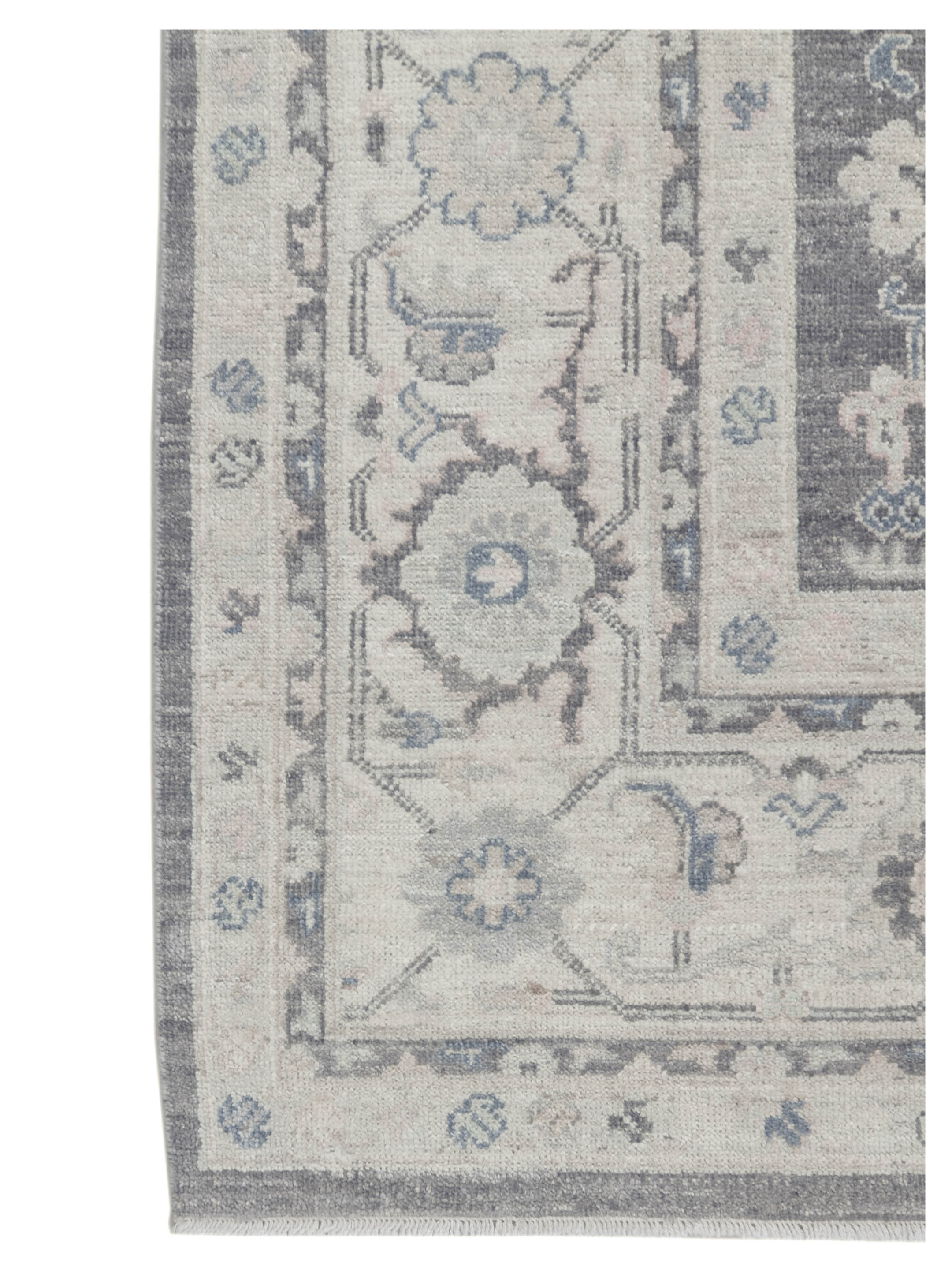 Ushak Wool Weft Hand Knotted Grey 9x12 - Image 2 of 6