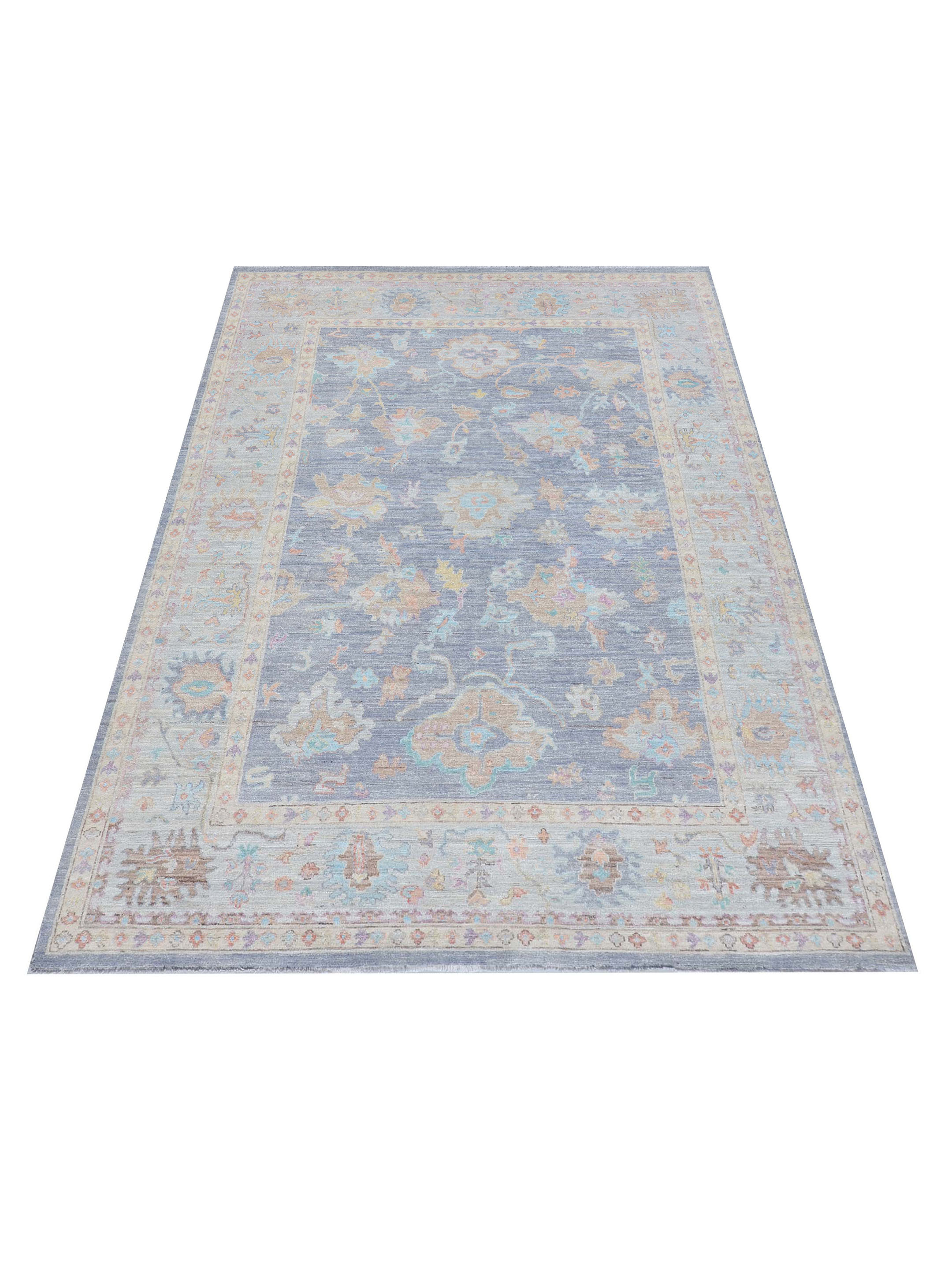 Ushak Wool Weft Hand Knotted Grey 8x10 - Image 2 of 5