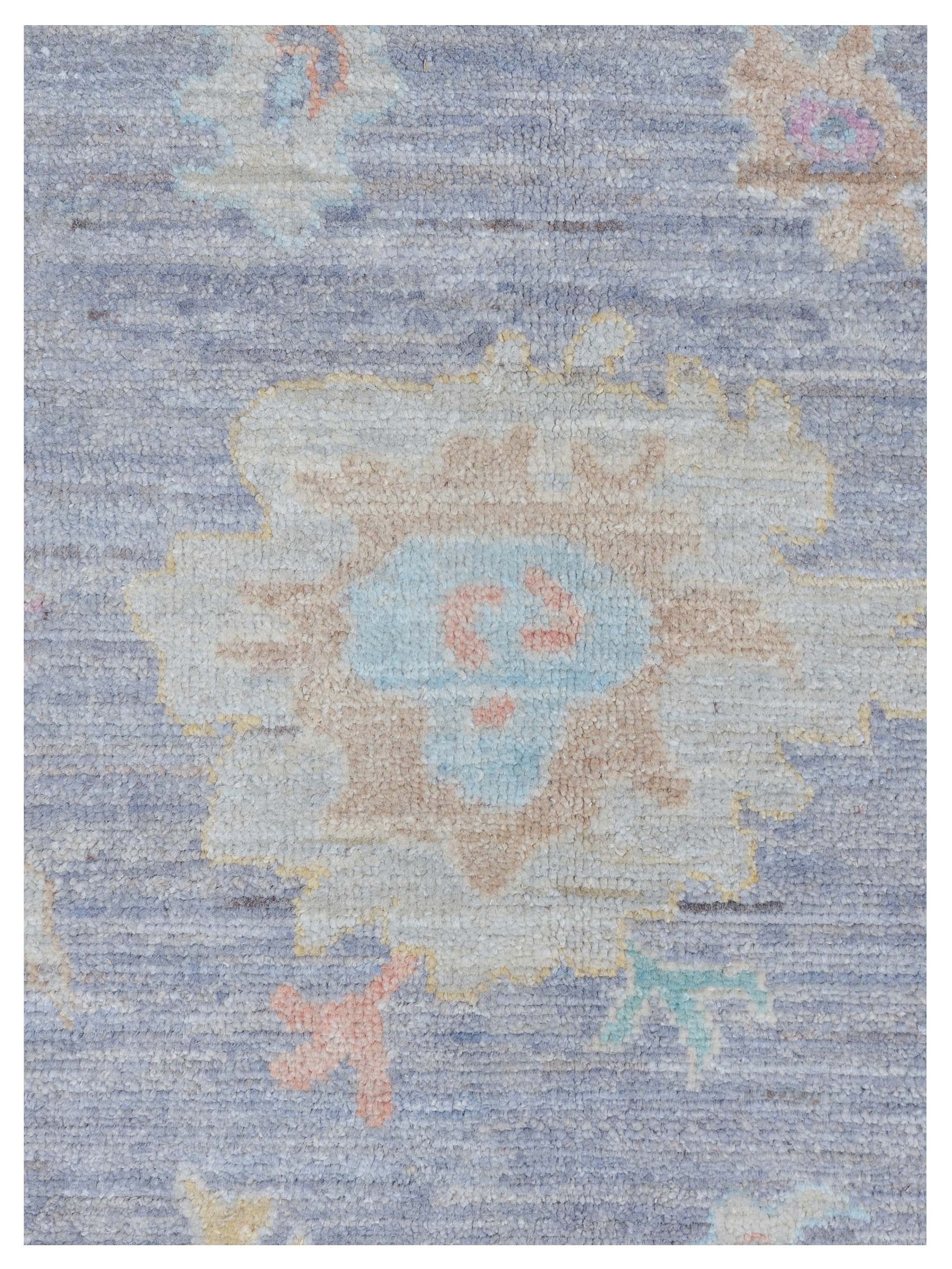 Ushak Wool Weft Hand Knotted Grey 8x10 - Image 3 of 5