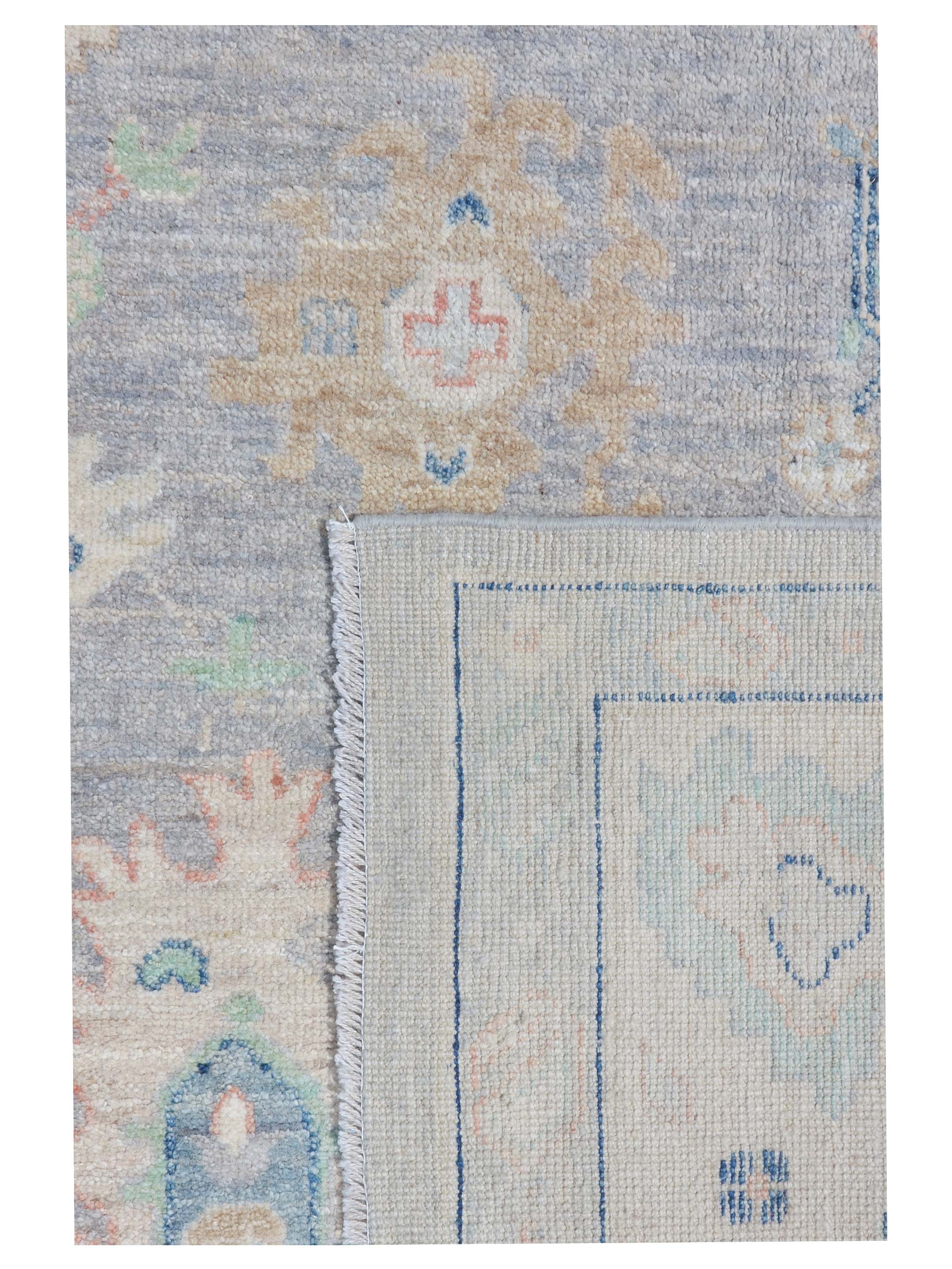 Ushak Wool Weft Hand Knotted Grey 8x10 - Image 5 of 5