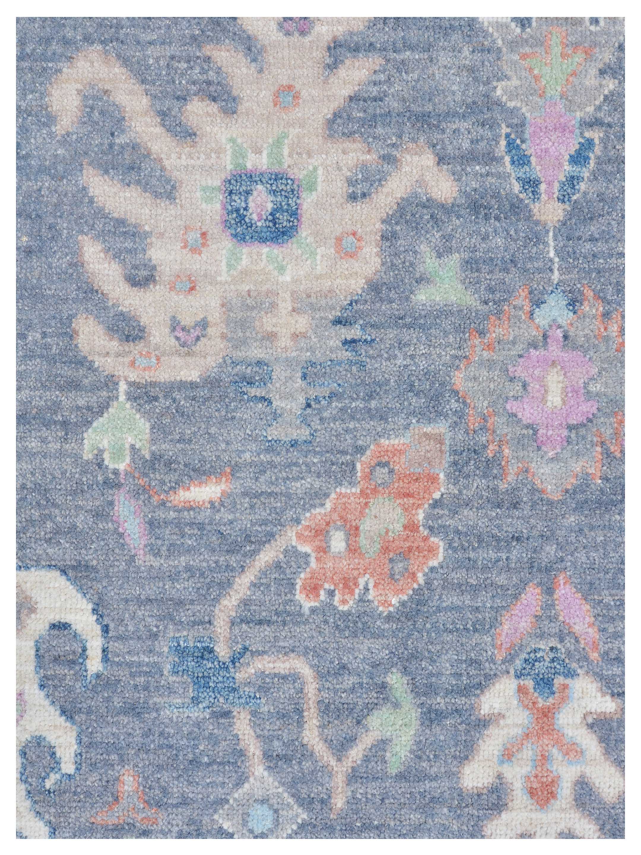 Ushak Wool Weft Hand Knotted Grey 8x10 - Image 3 of 5