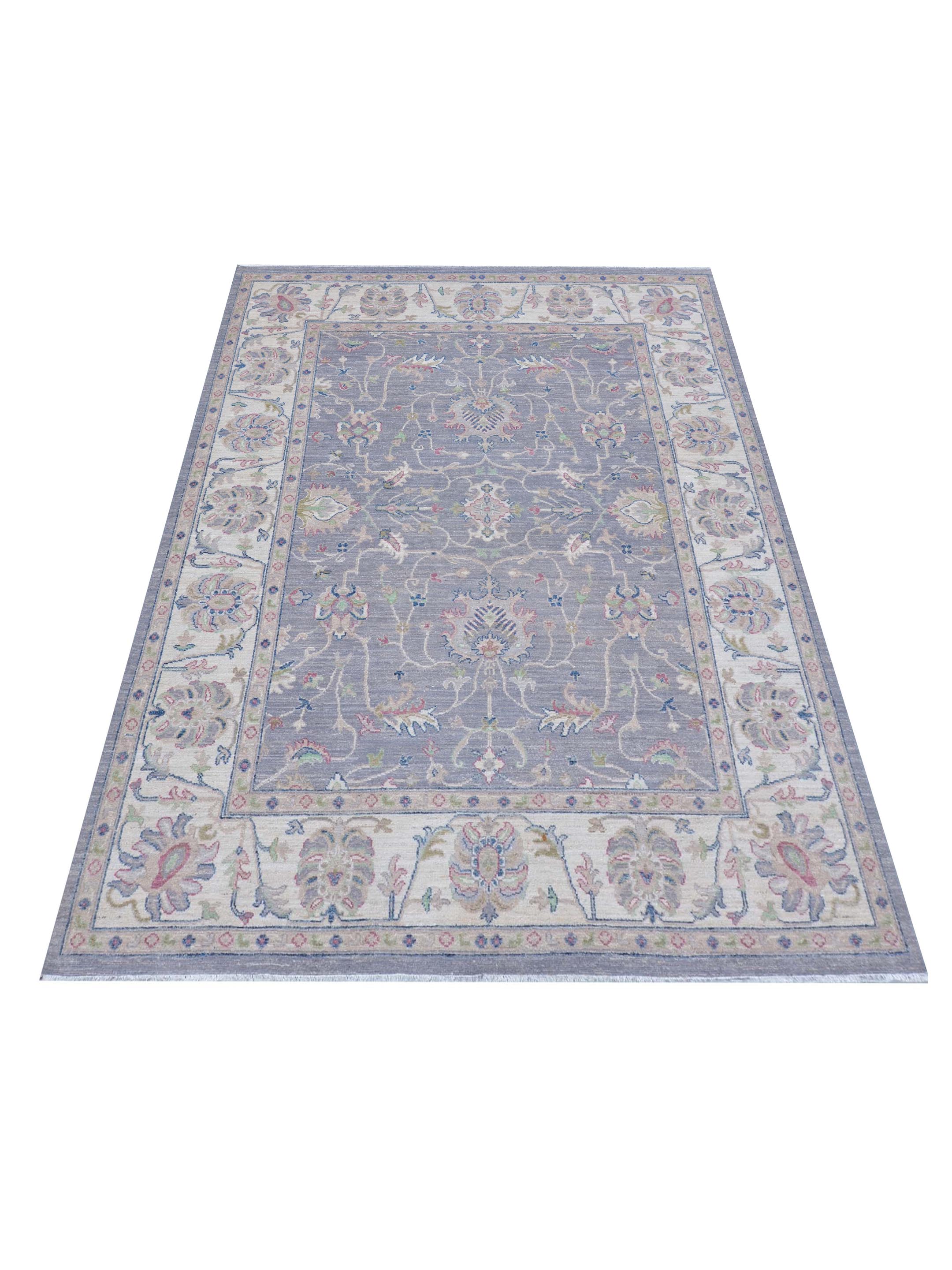 Ushak Wool Weft Hand Knotted Grey 8x10 - Image 2 of 5