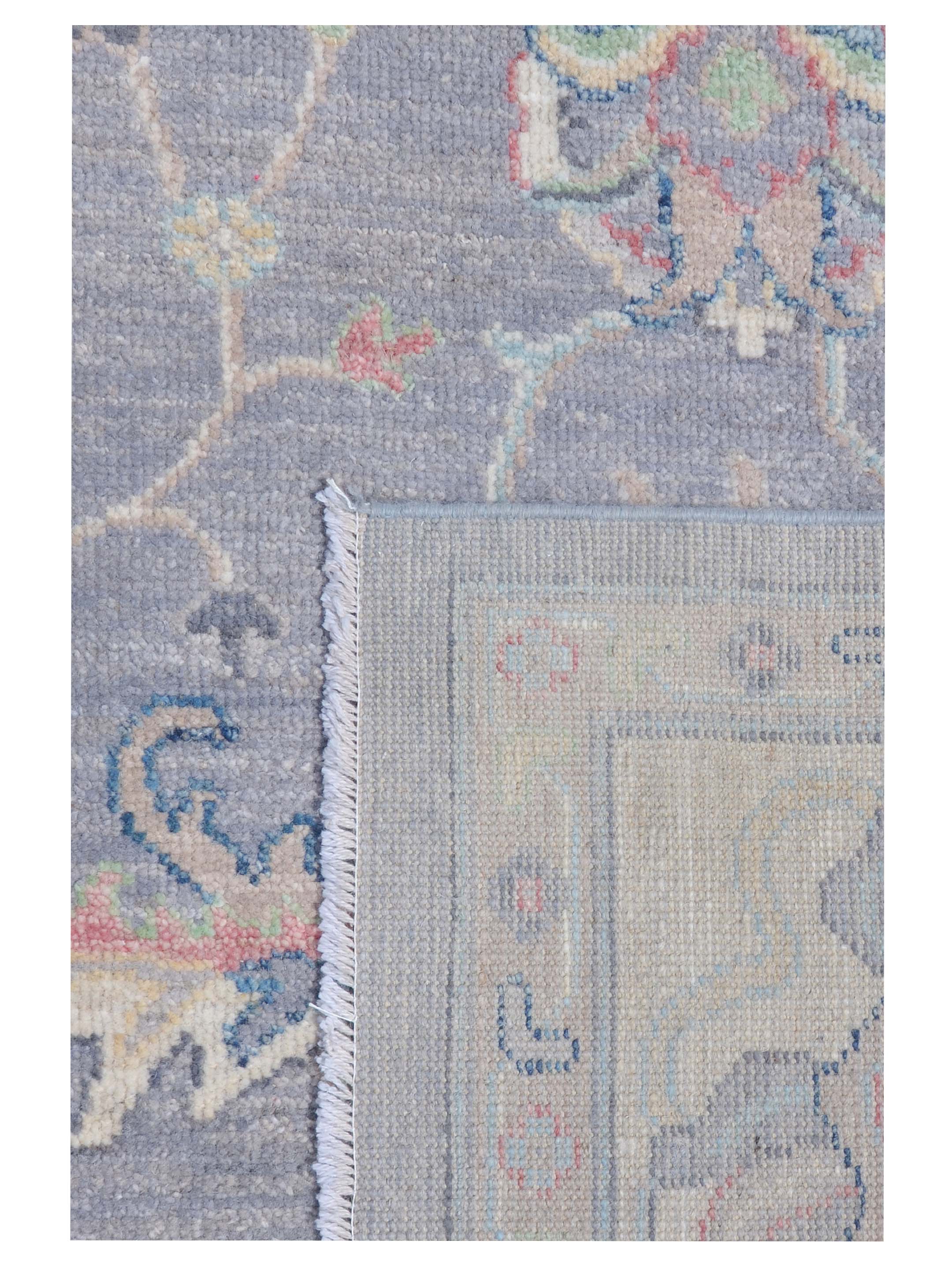Ushak Wool Weft Hand Knotted Grey 8x10 - Image 5 of 5