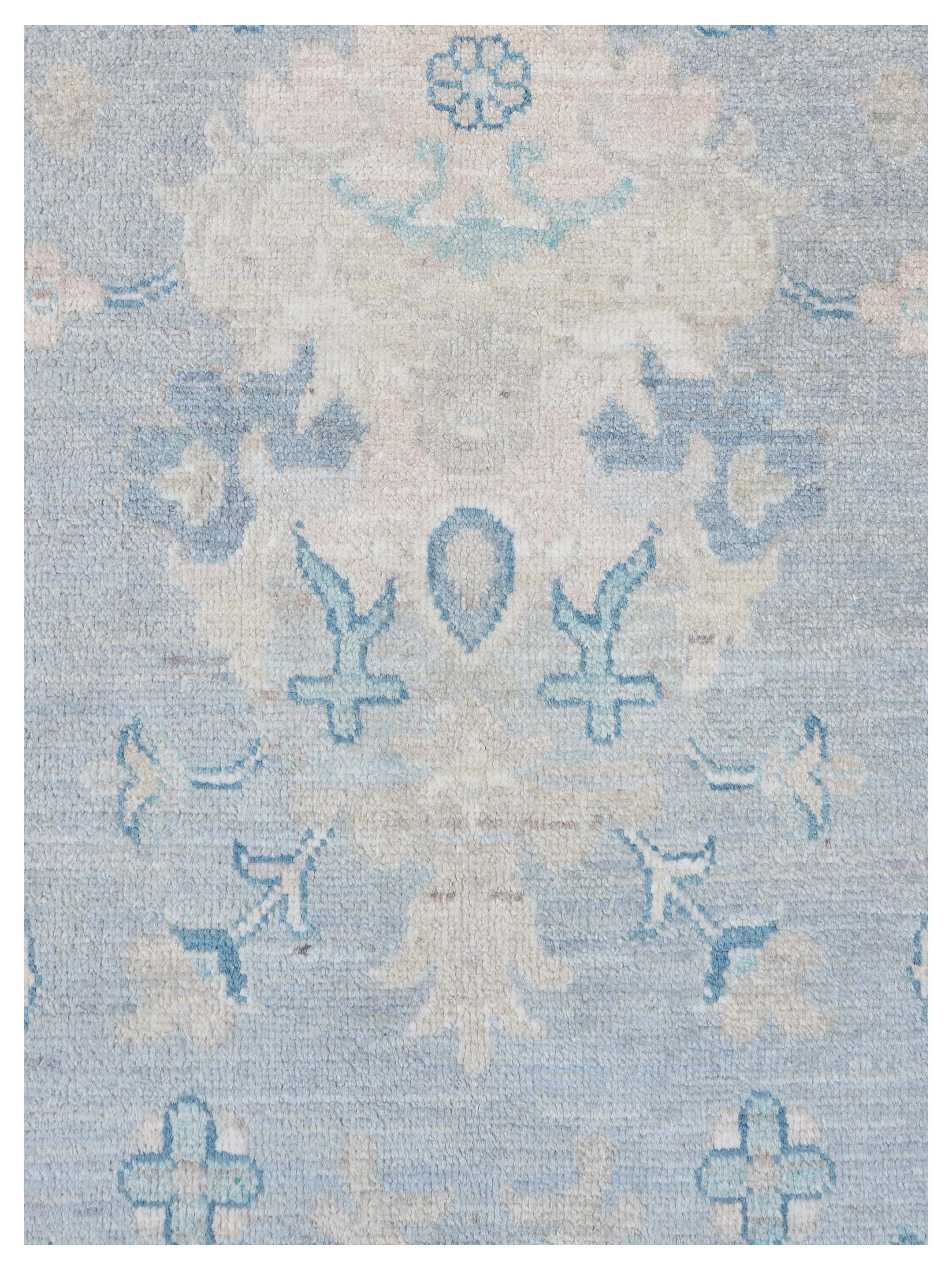 Ushak Wool Weft Hand Knotted Grey 9x12 - Image 3 of 5