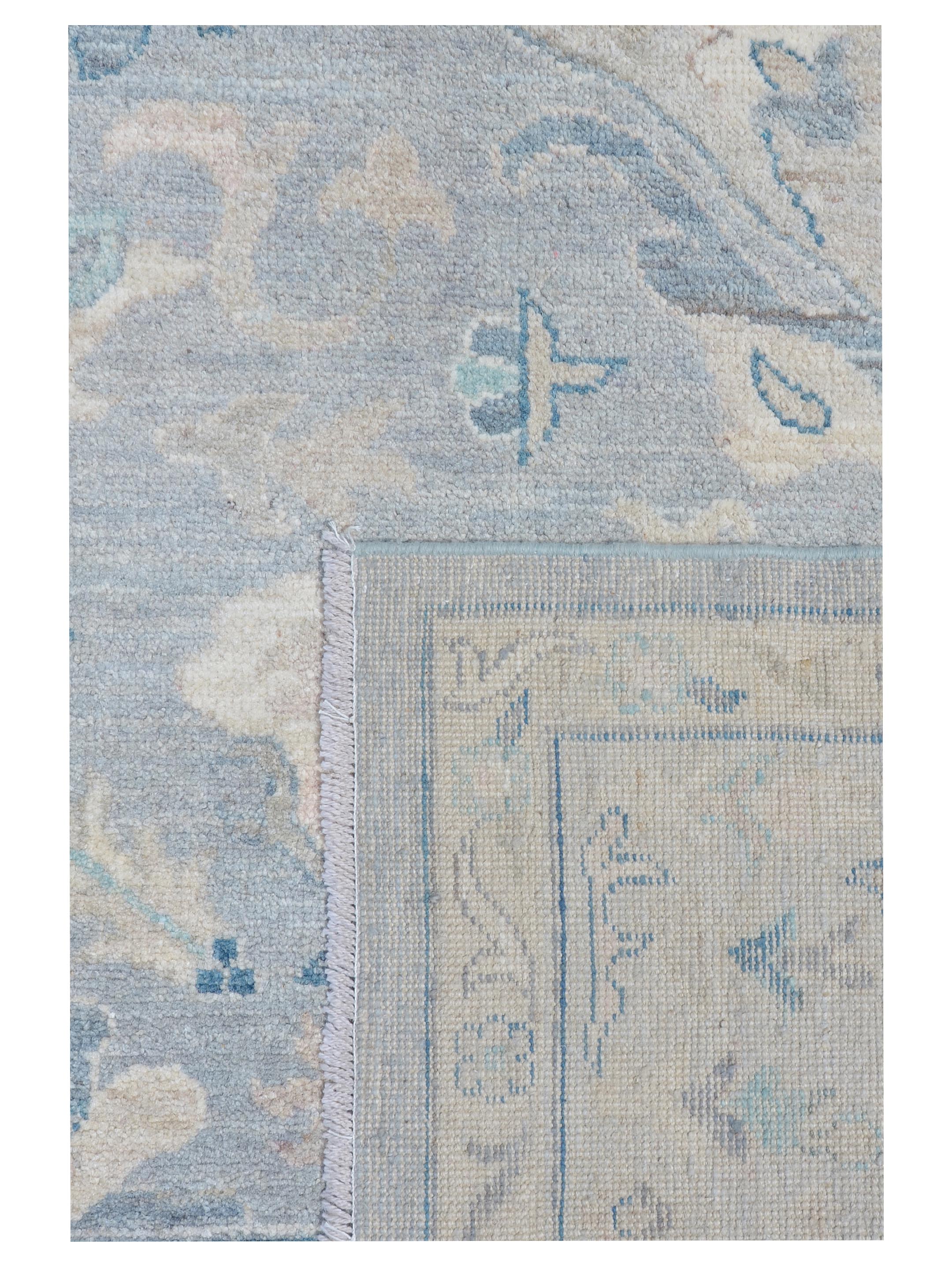 Ushak Wool Weft Hand Knotted Grey 9x12 - Image 5 of 5