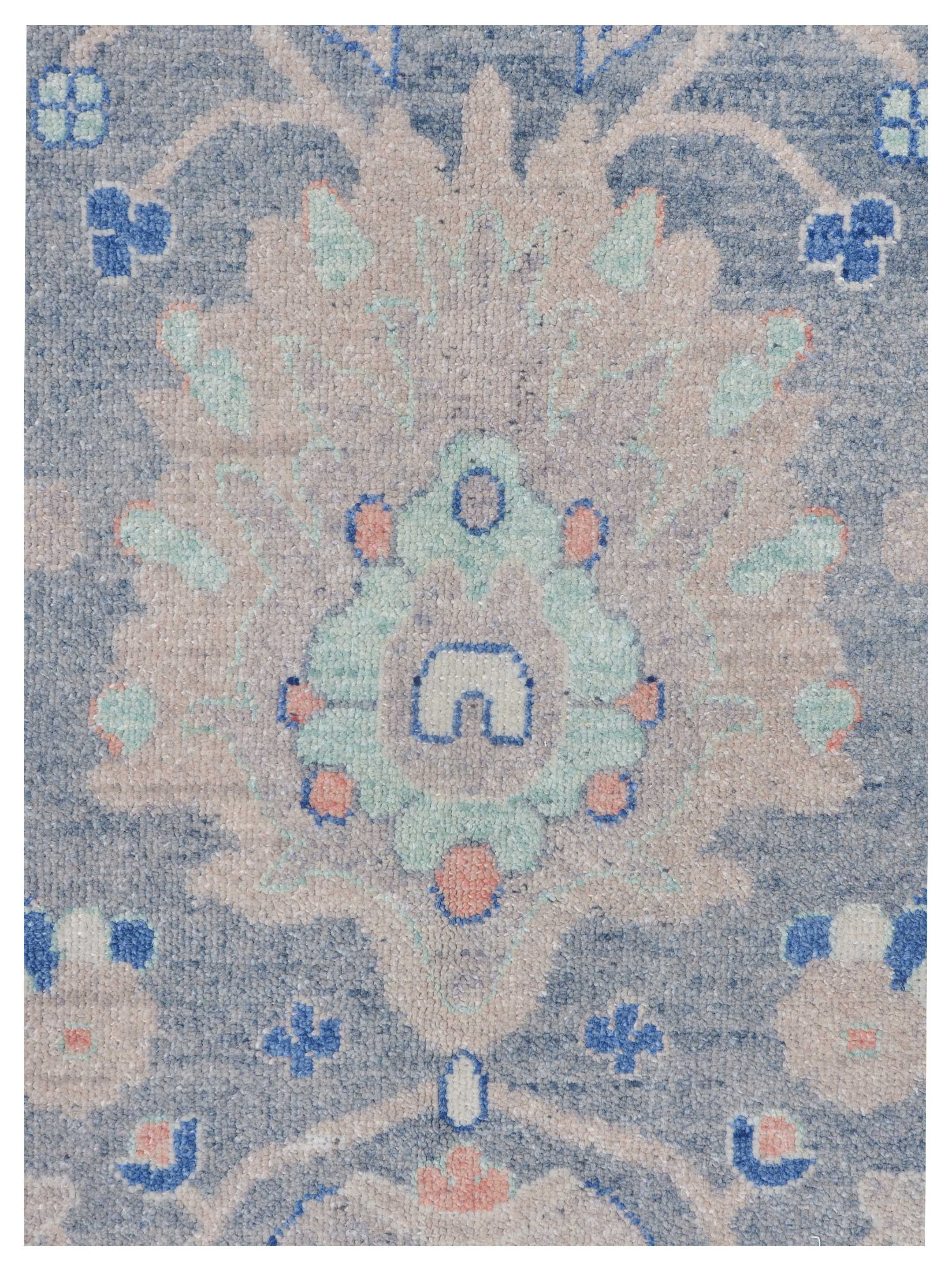 Ushak Wool Weft Hand Knotted Grey 9x12 - Image 3 of 5