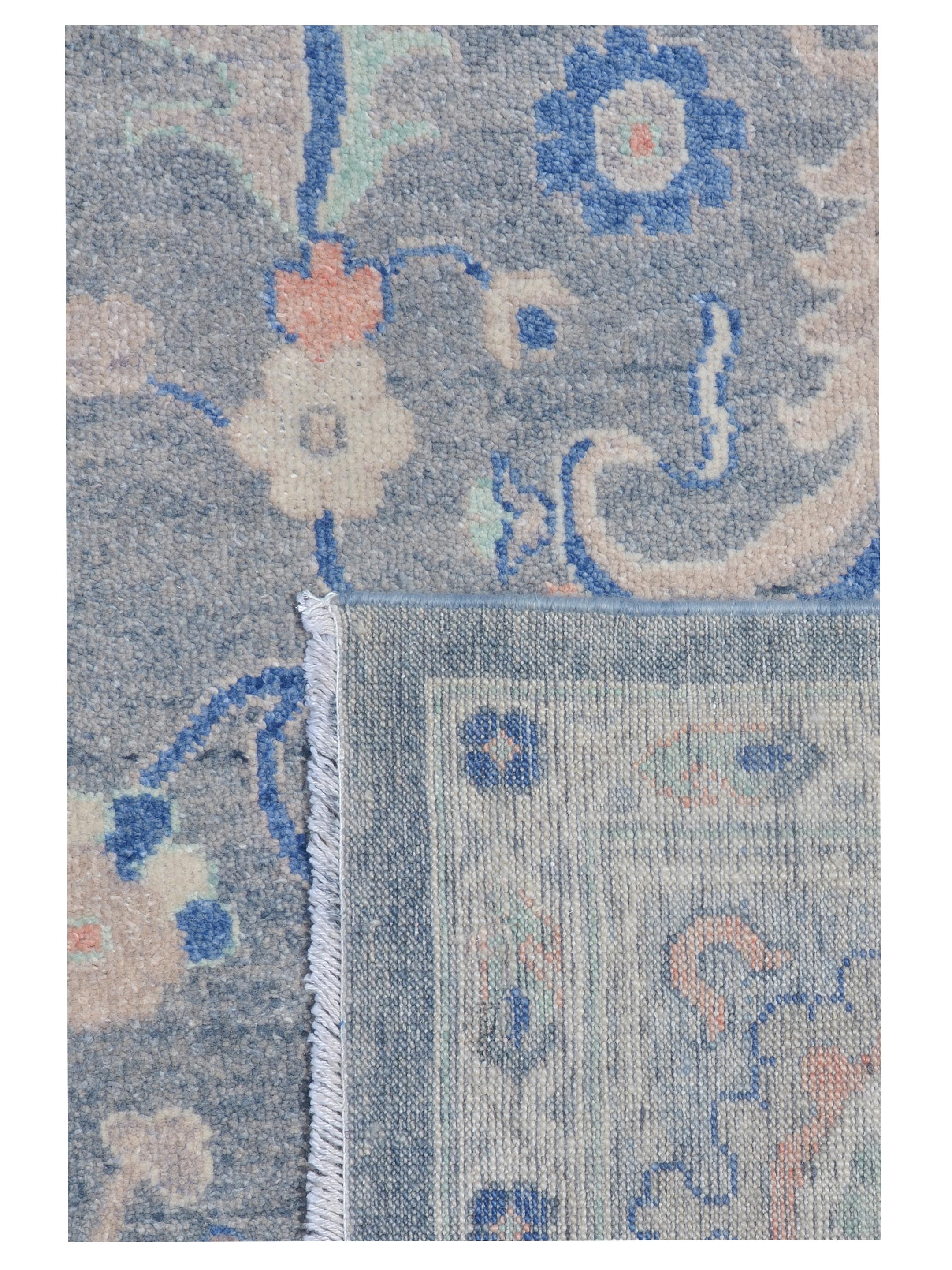 Ushak Wool Weft Hand Knotted Grey 9x12 - Image 5 of 5