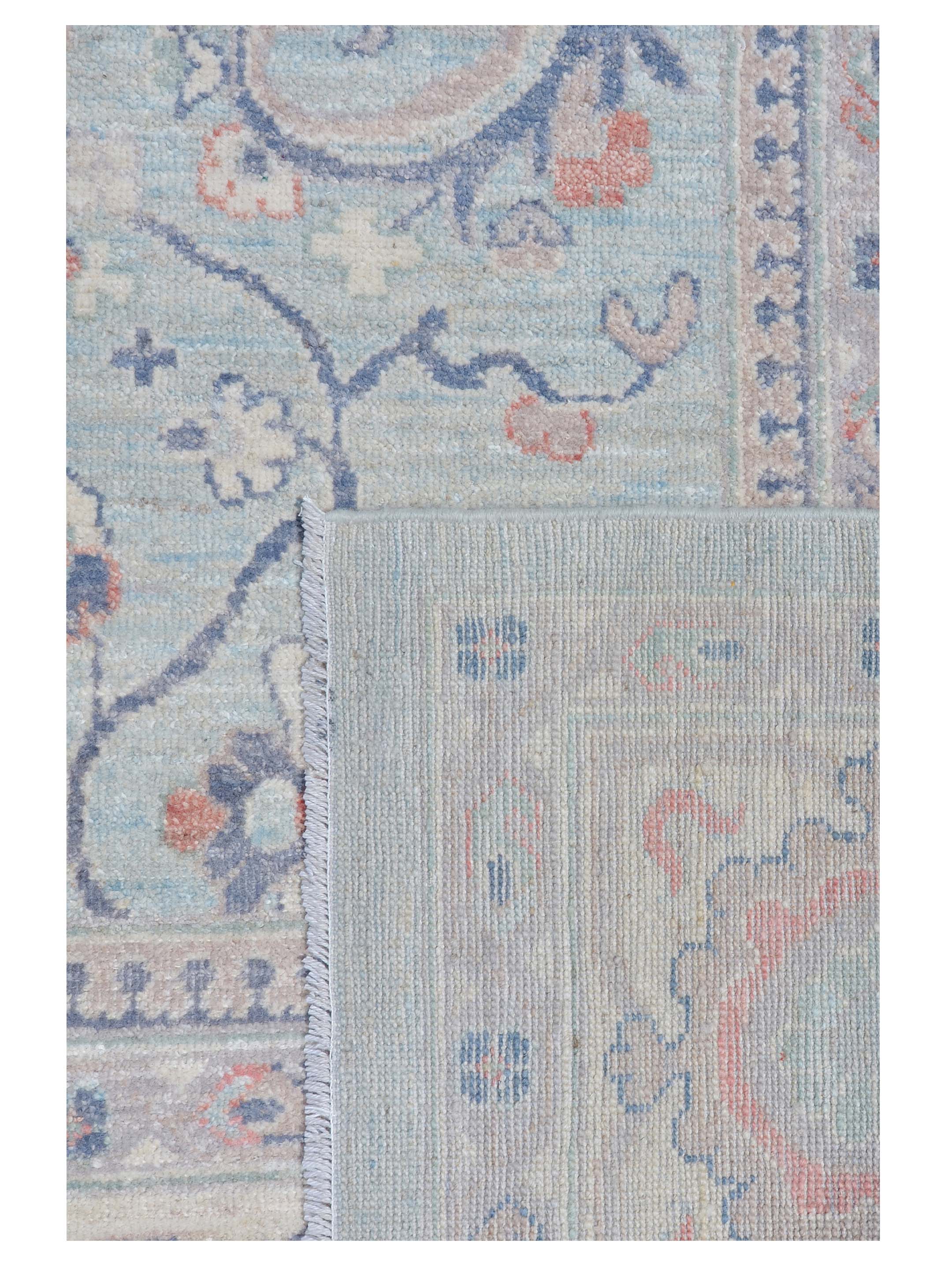 Ushak Wool Weft Hand Knotted Grey 9x12 - Image 5 of 5