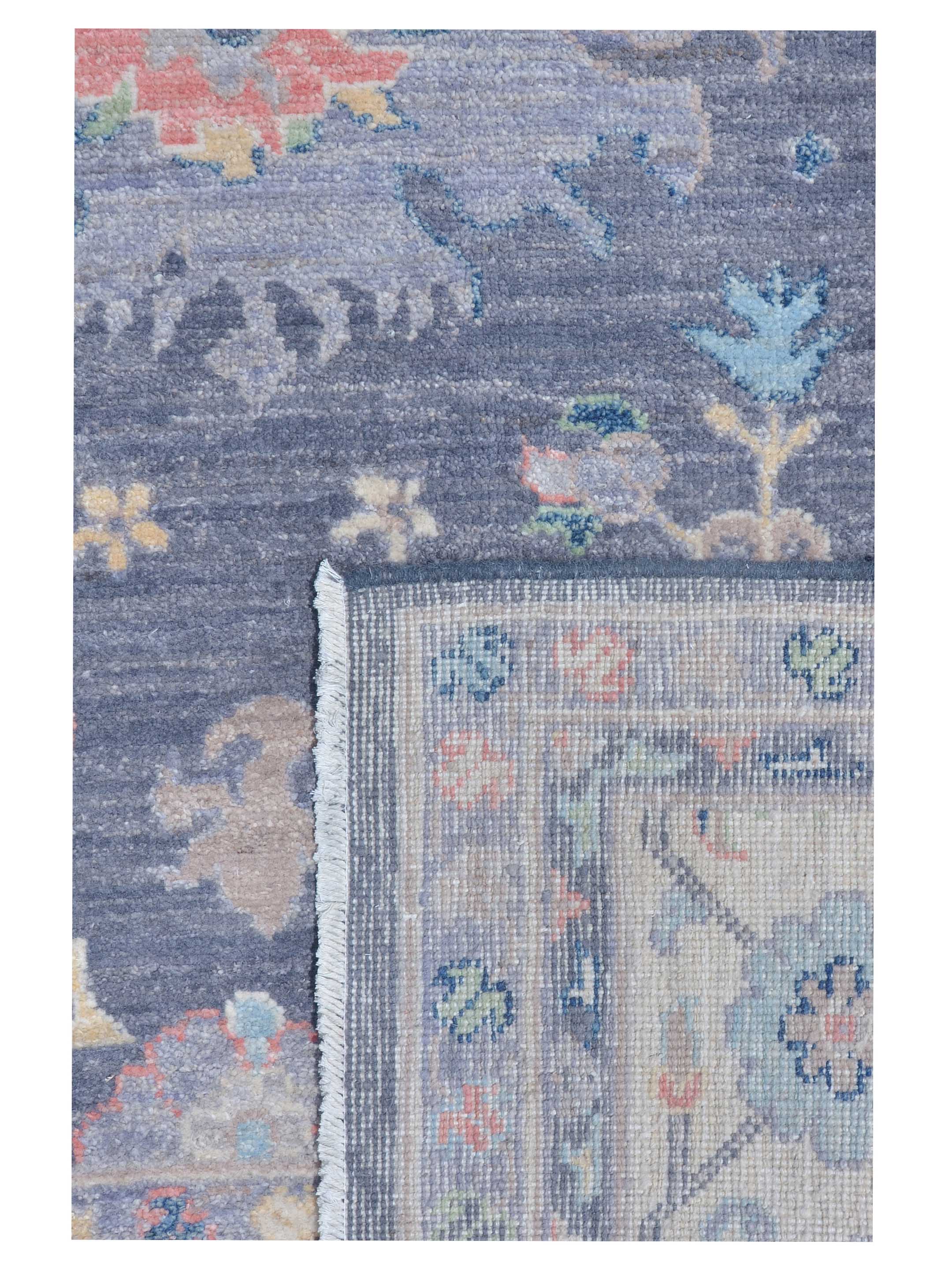 Ushak Wool Weft Hand Knotted Grey 9x12 - Image 5 of 5