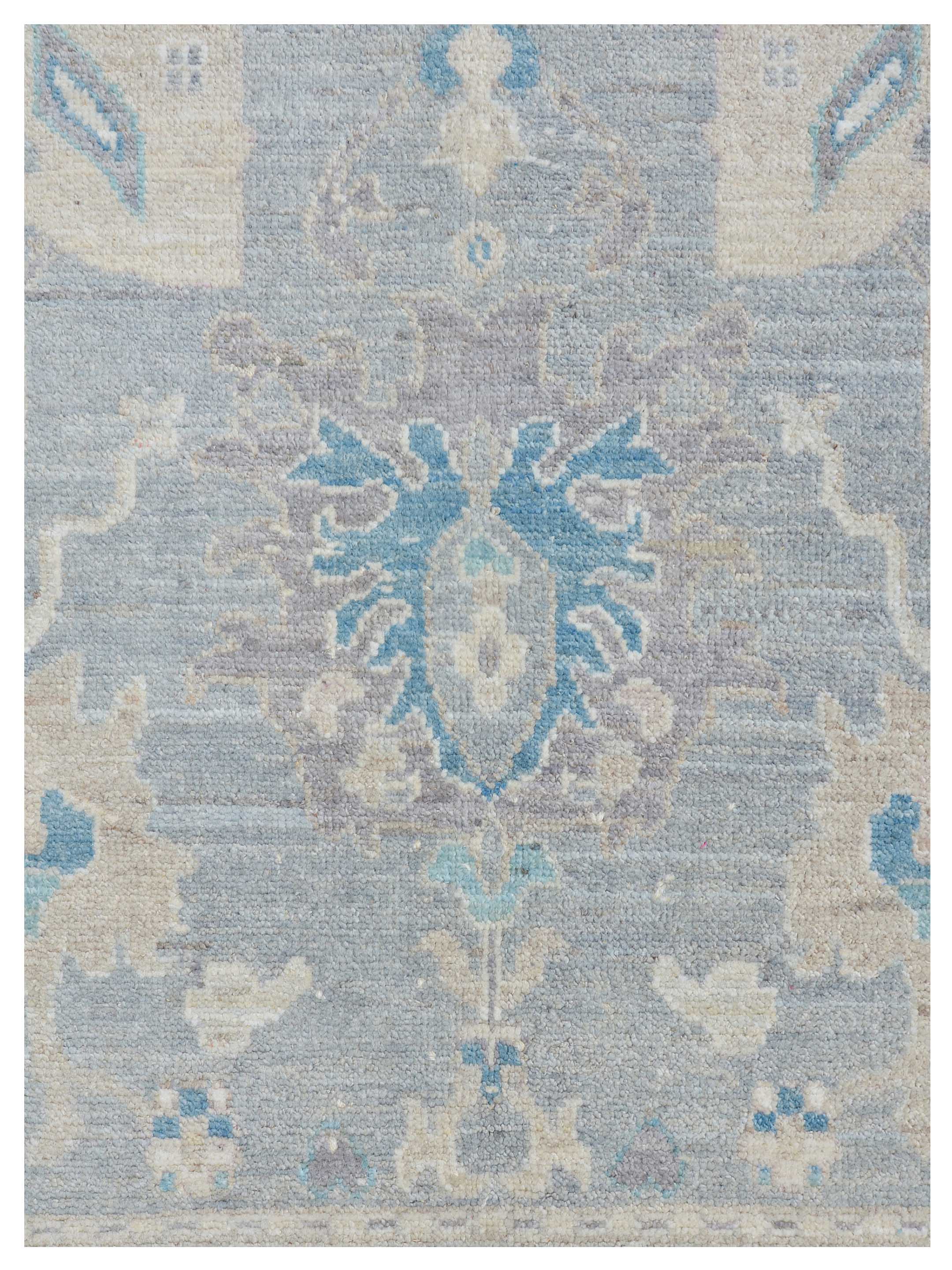 Ushak Wool Weft Hand Knotted Green 6x9 - Image 3 of 5