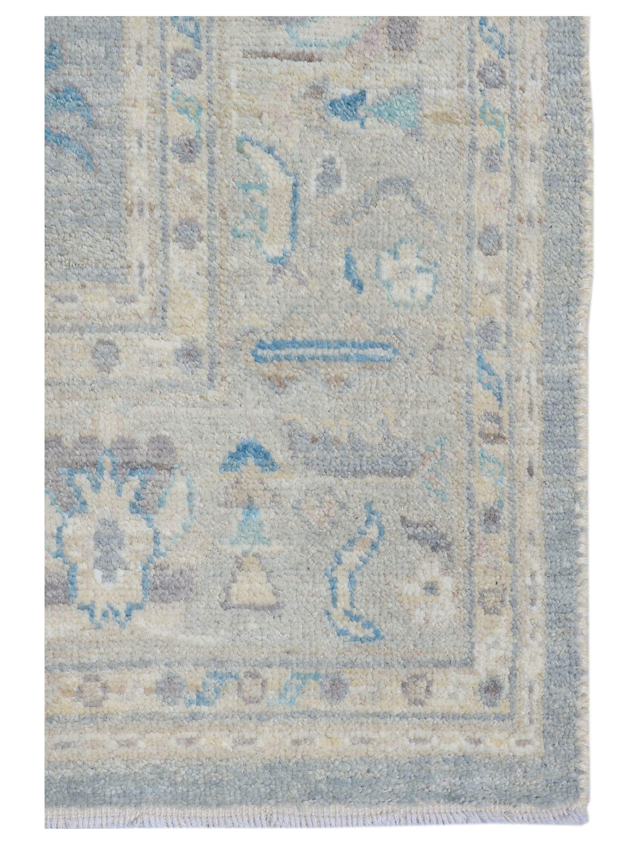 Ushak Wool Weft Hand Knotted Green 6x9 - Image 4 of 5