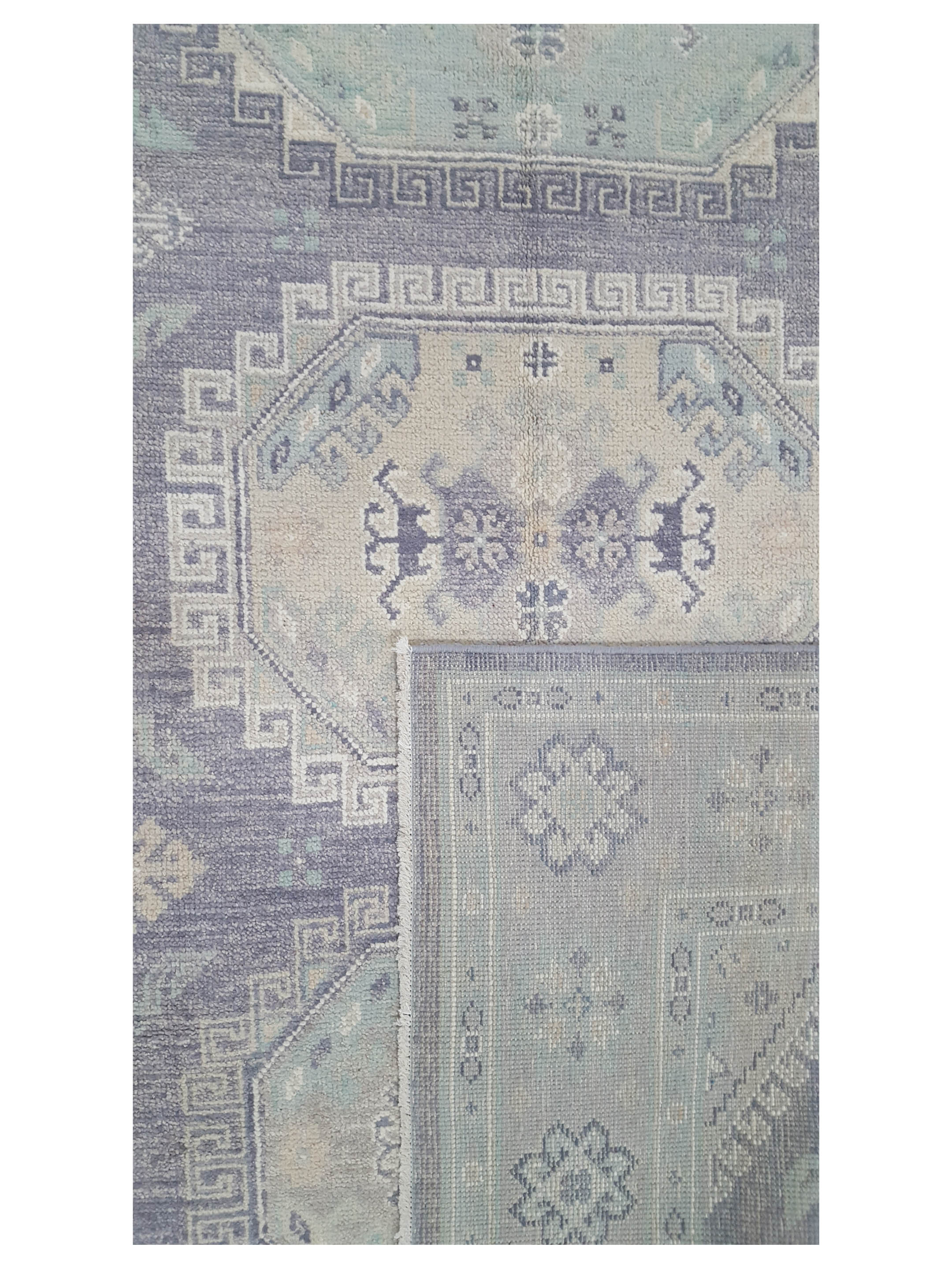 Ushak Hand Knotted Grey 8x10 - Image 3 of 5