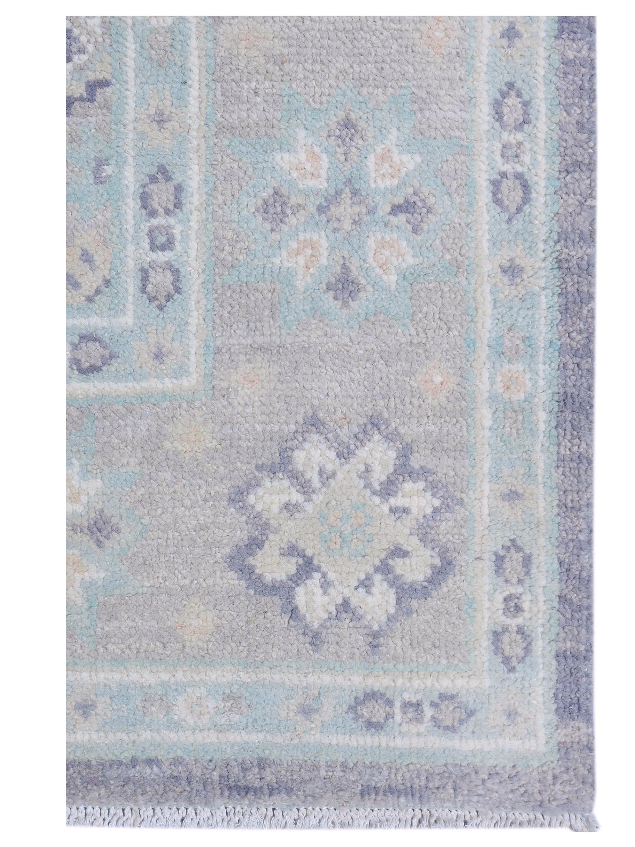 Ushak Hand Knotted Grey 8x10 - Image 4 of 5