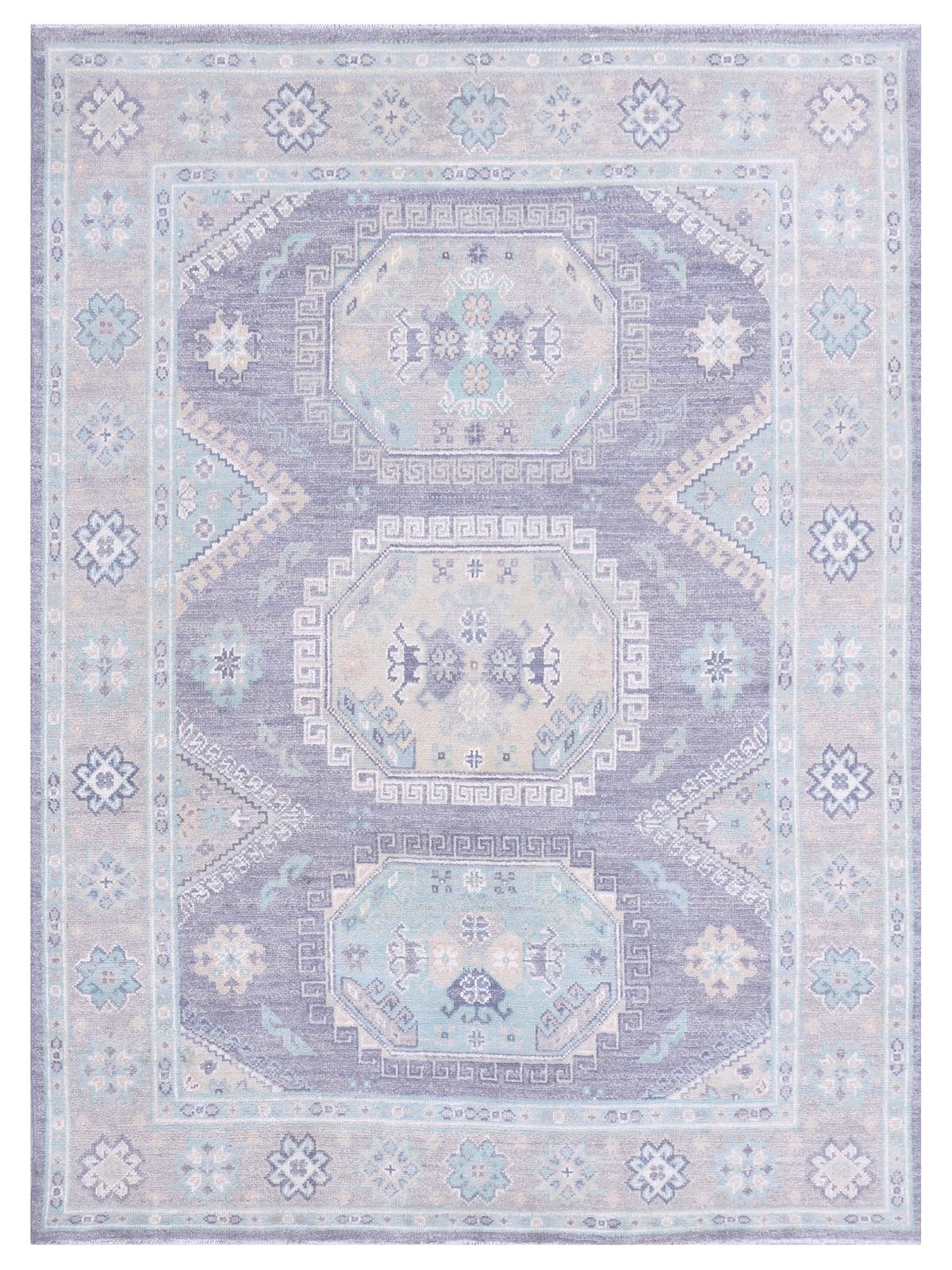 Ushak Hand Knotted Grey 8x10