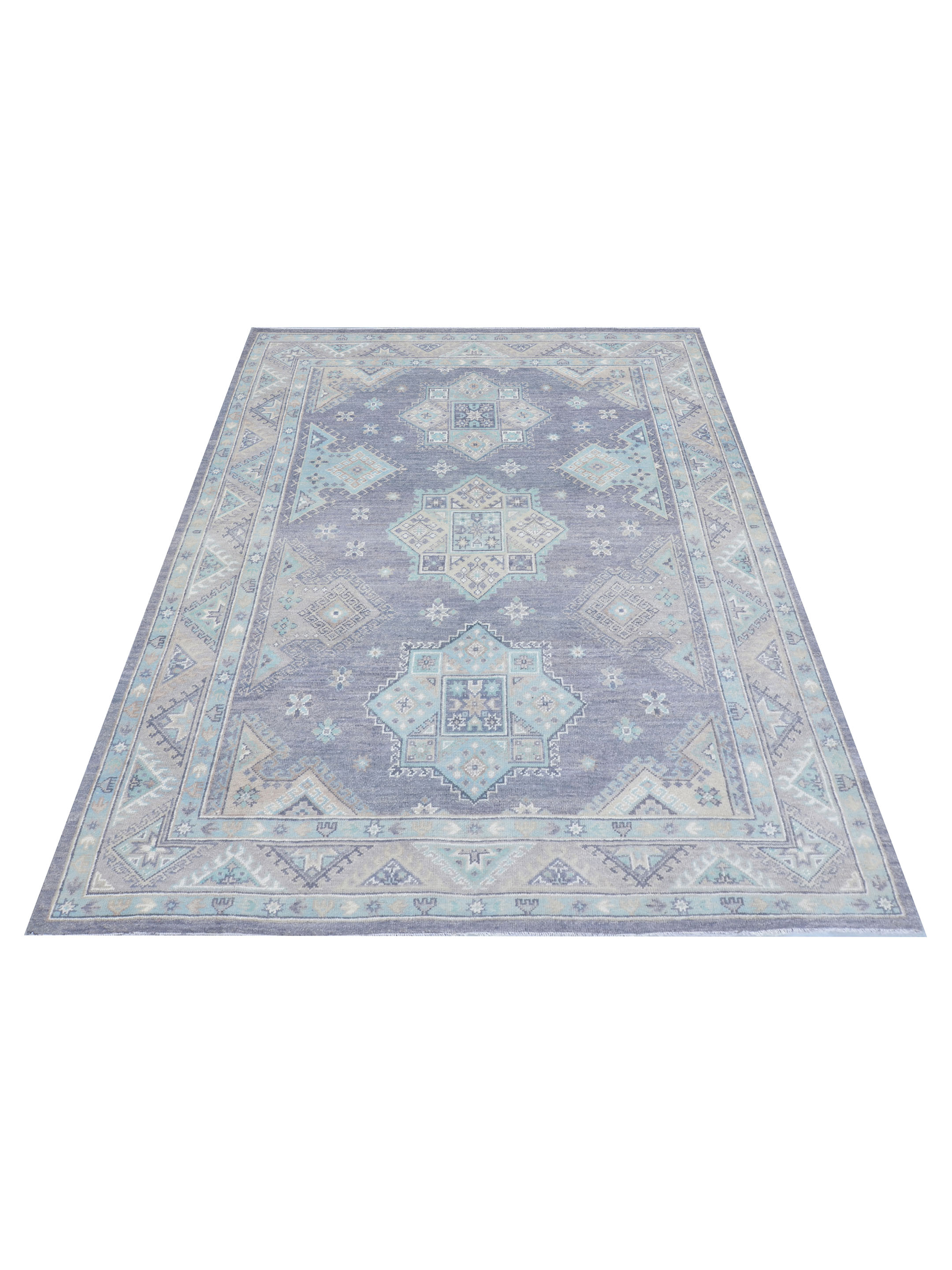 Ushak Hand Knotted Grey 9x12 - Image 2 of 5