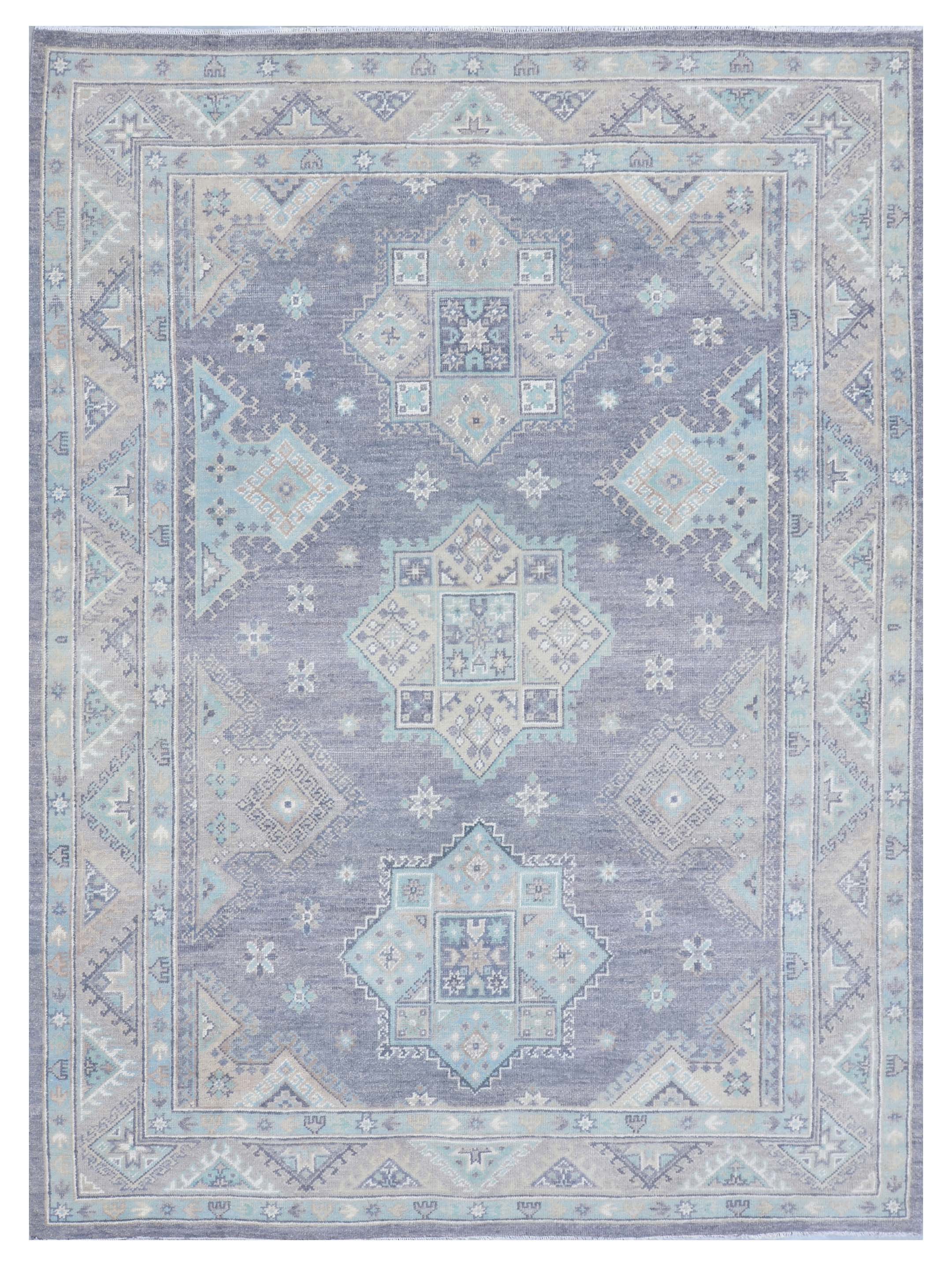 Ushak Hand Knotted Grey 9x12
