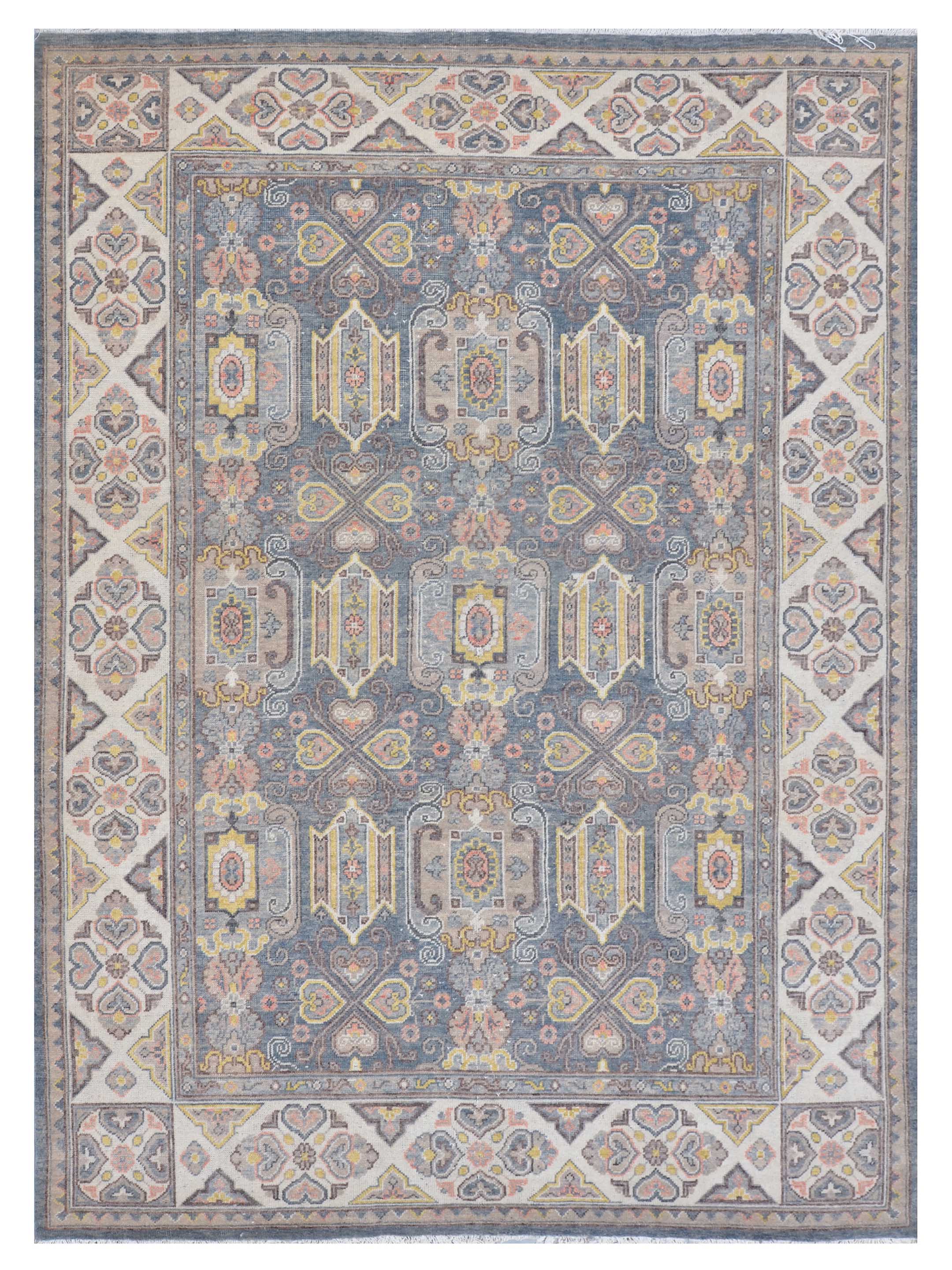 Ushak Hand Knotted Grey 10x14