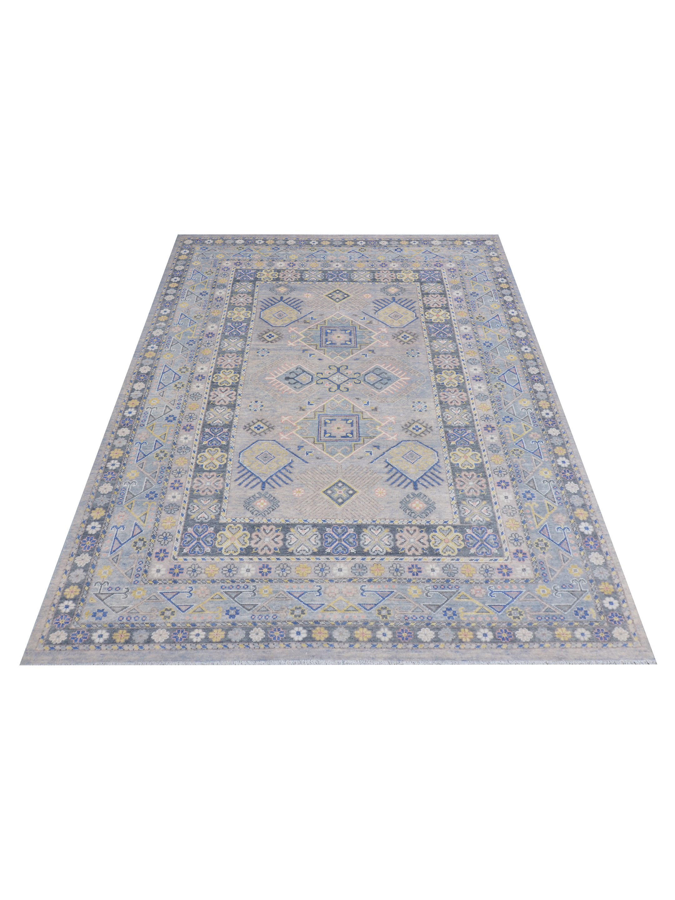Ushak Hand Knotted Beige 10x14 - Image 2 of 5