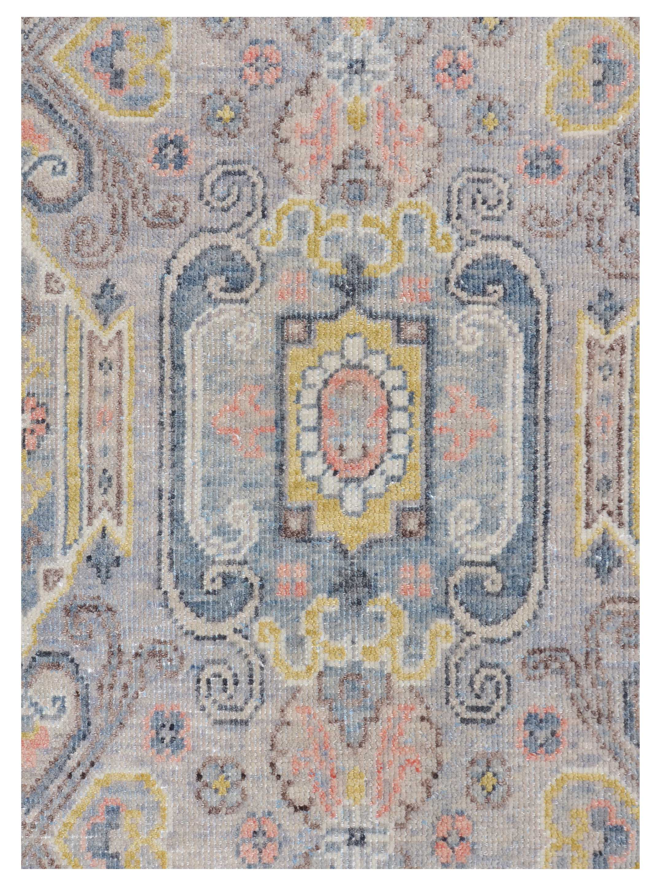Ushak Hand Knotted Beige 10x14 - Image 3 of 5