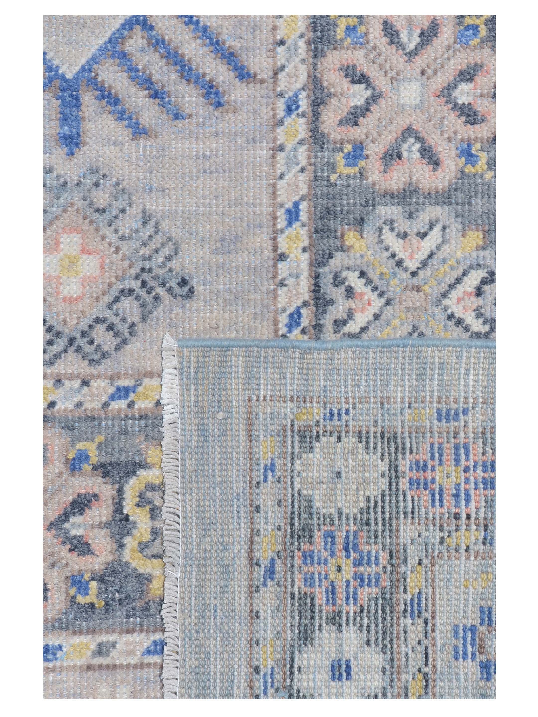 Ushak Hand Knotted Blue 10x14 - Image 5 of 5