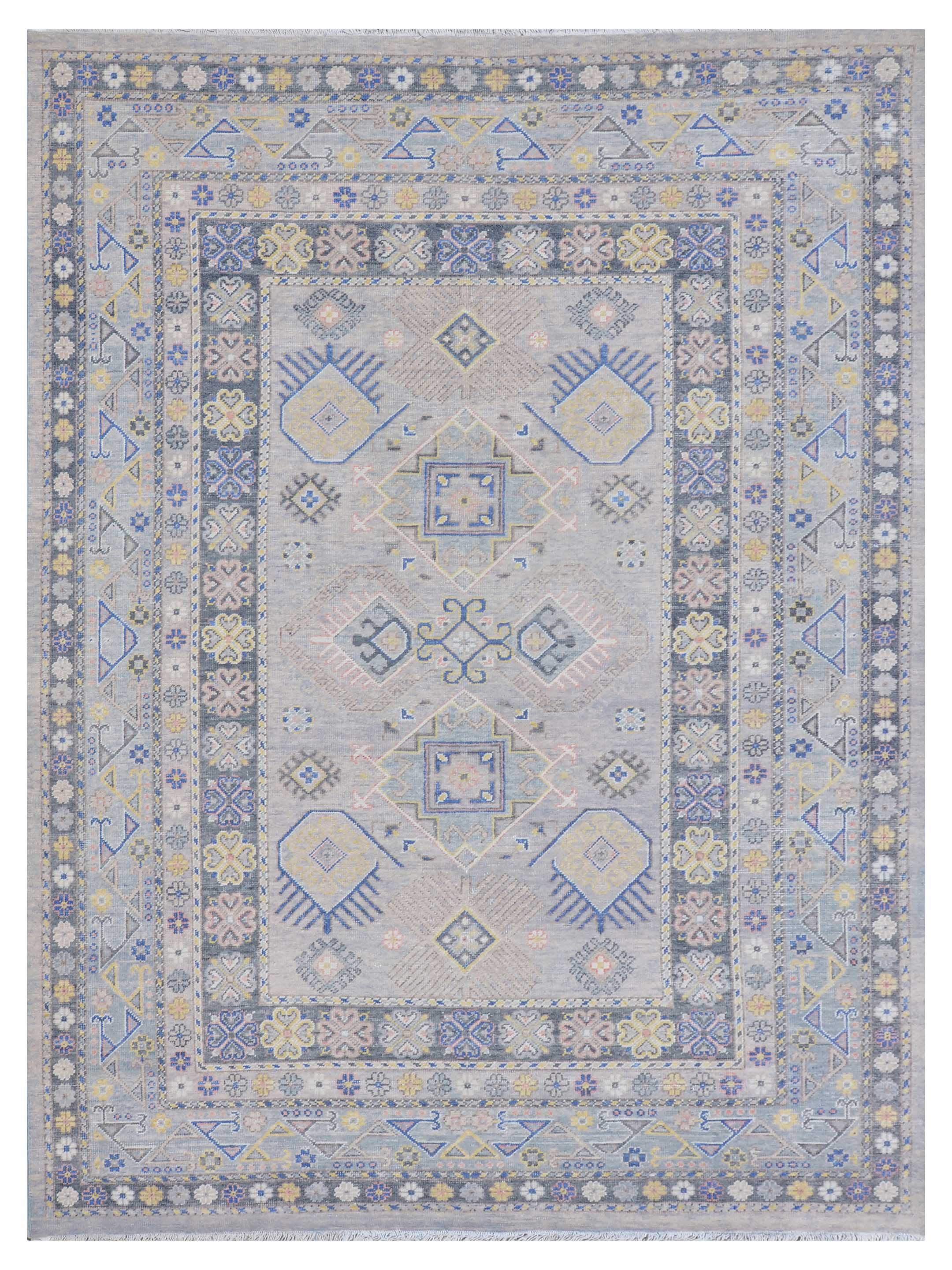 Ushak Hand Knotted Blue 10x14