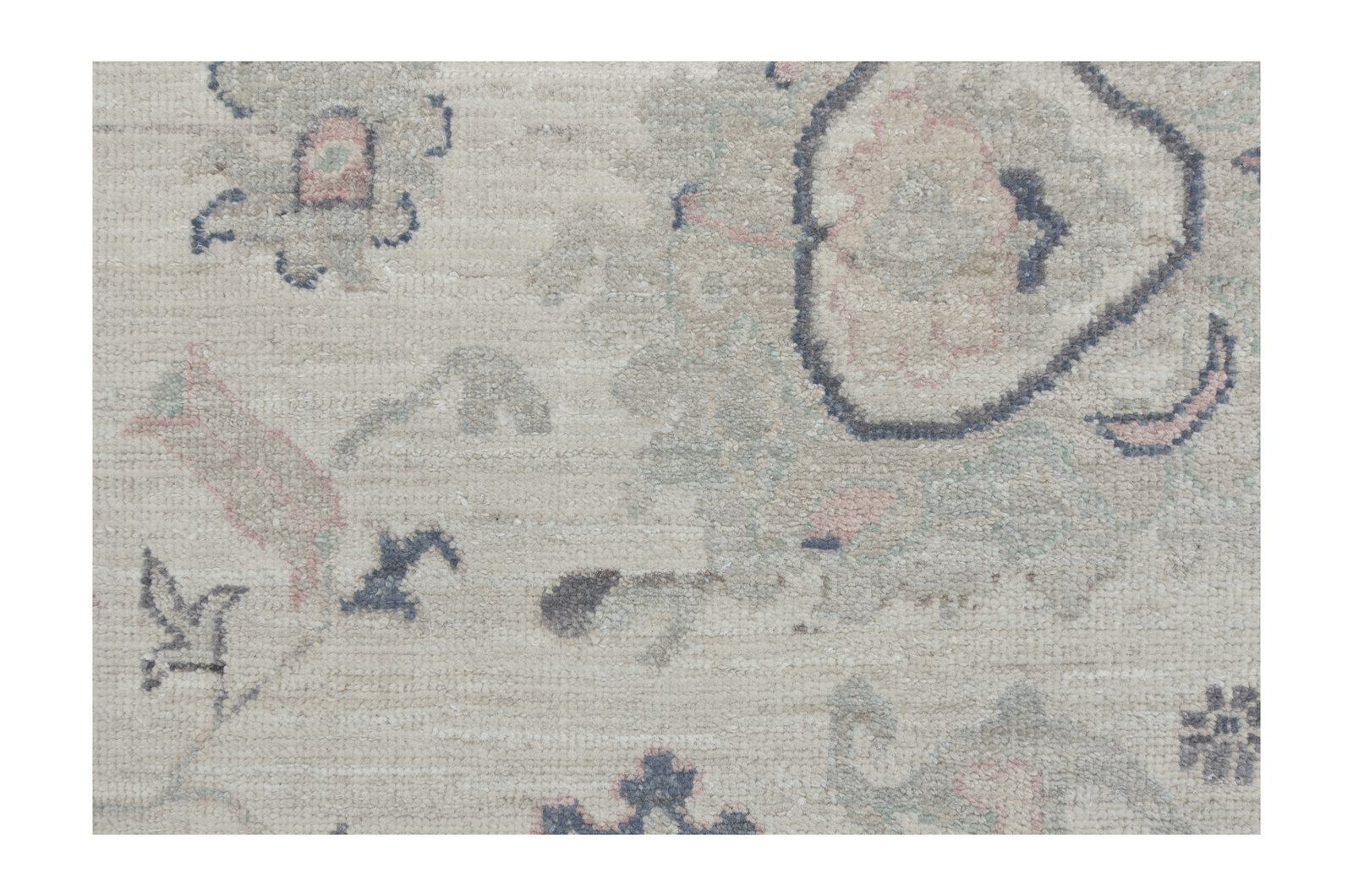Ushak Wool Weft Hand Knotted Ivory 9x12 - Image 4 of 6