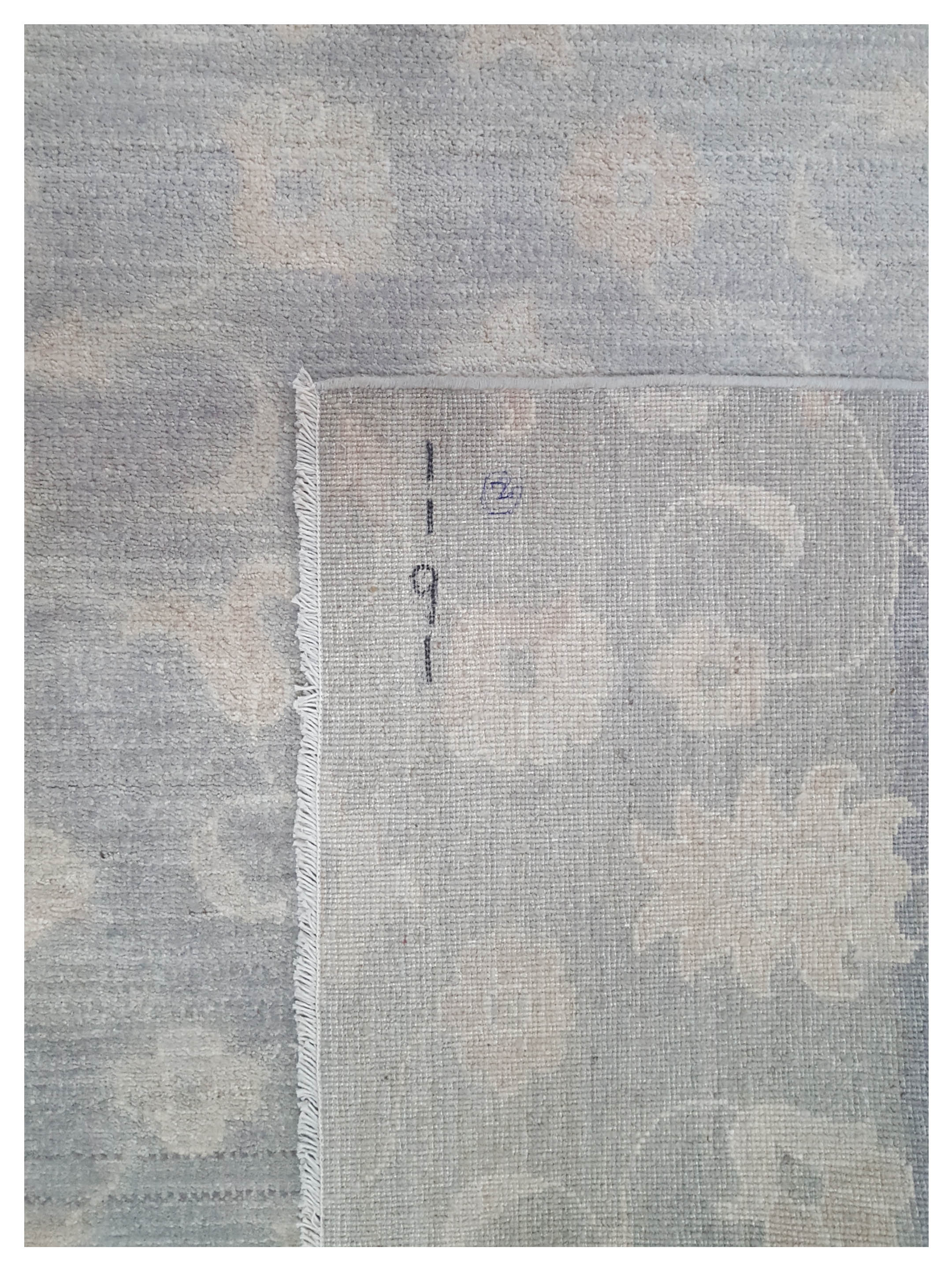 Ziegler Hand Knotted Grey 4x12 - Image 4 of 4