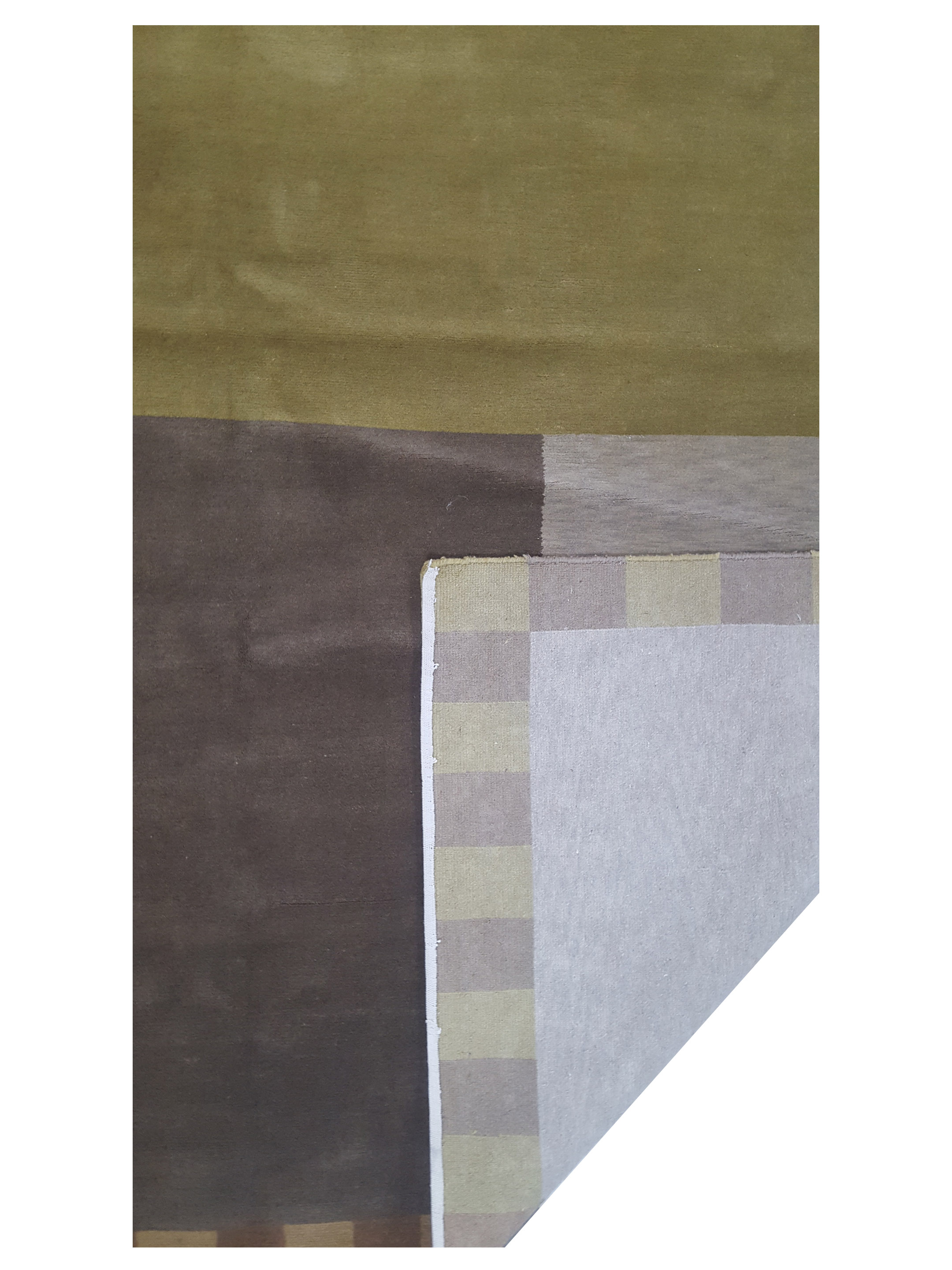 Tranquality Hand Knotted Olive 8x11 - Image 2 of 3