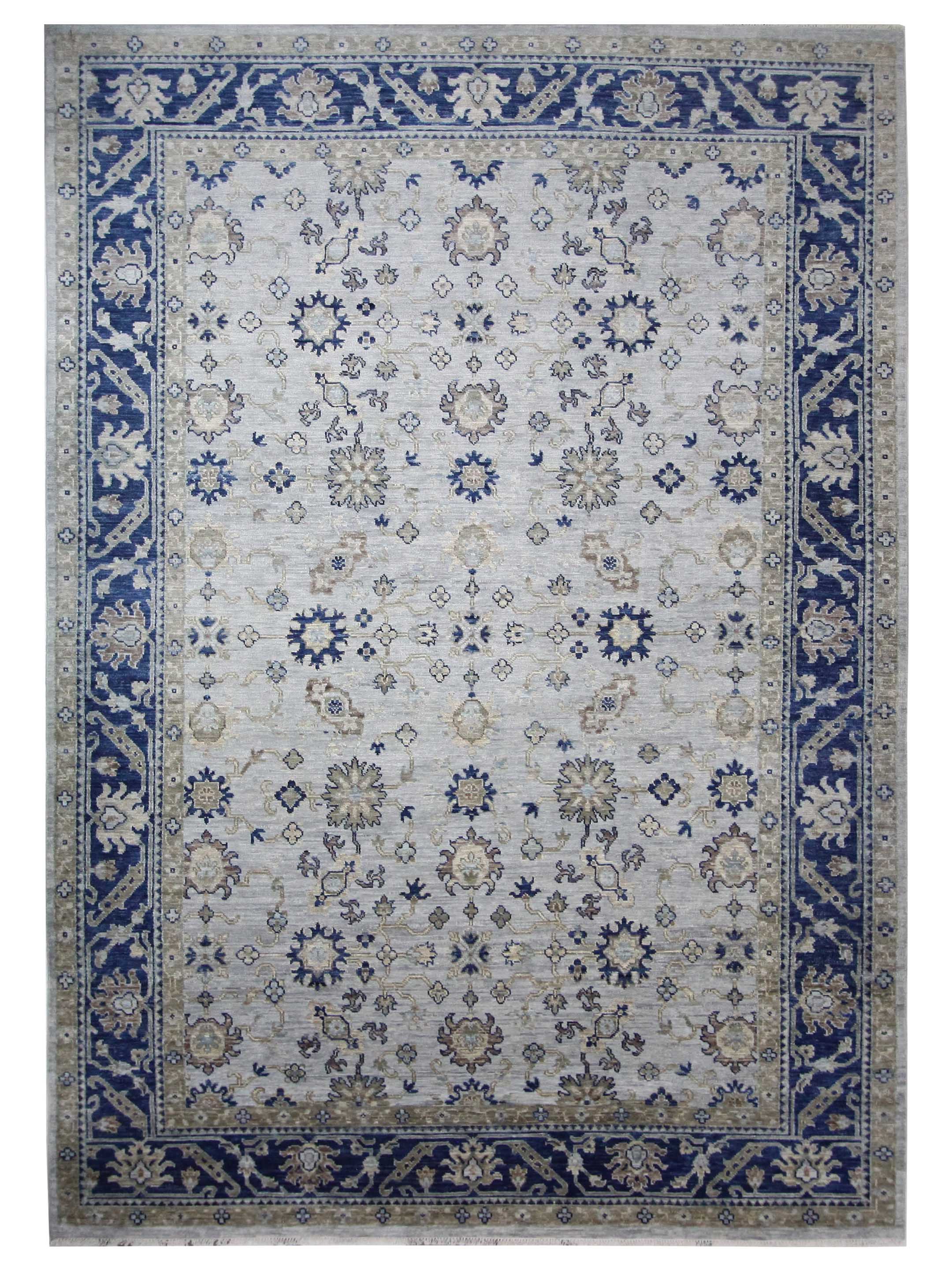 Anatolian Revival Hand Knotted Grey 10x14