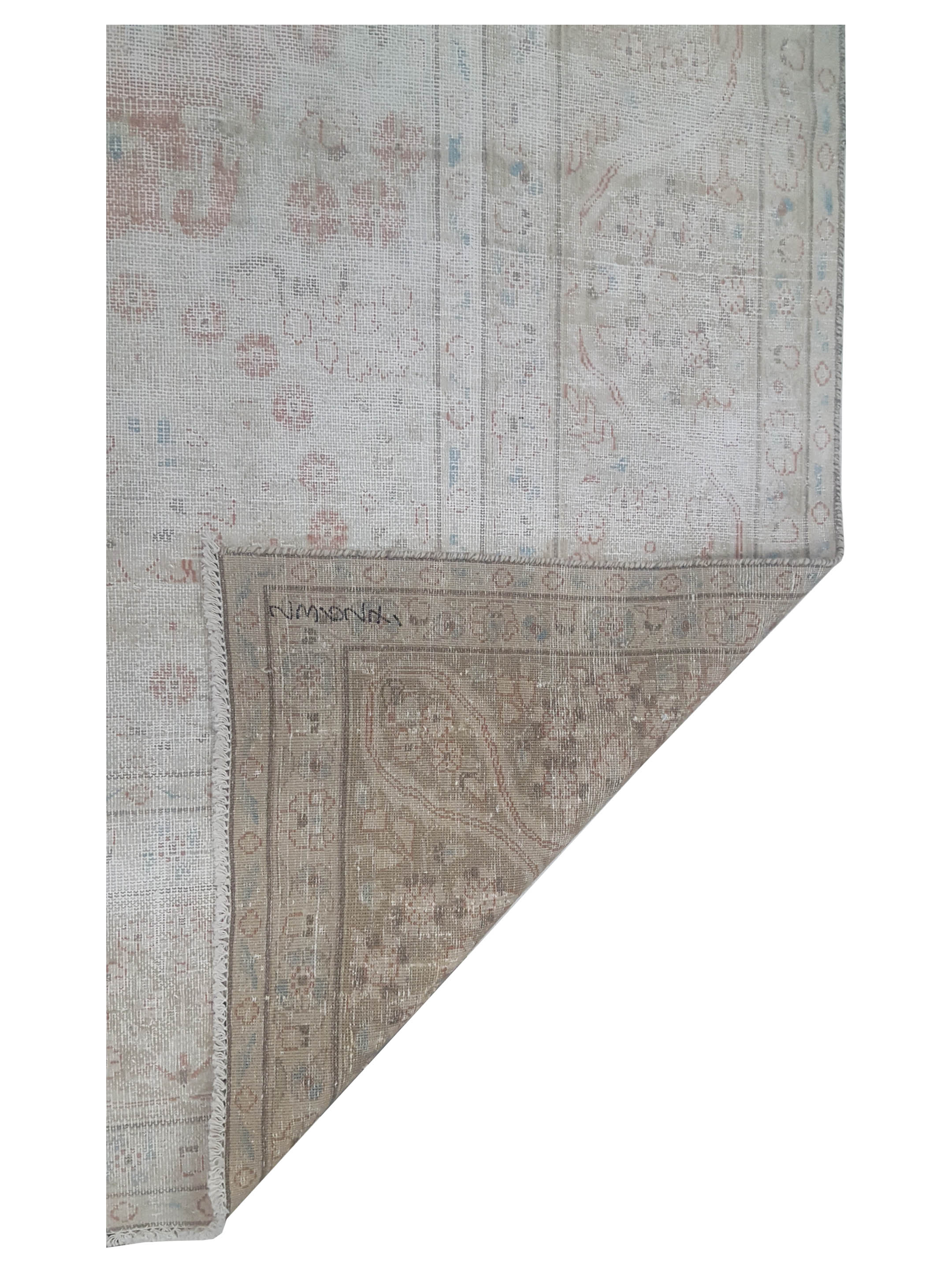 Vintage Hand Knotted Ivory 9x12 - Image 3 of 3