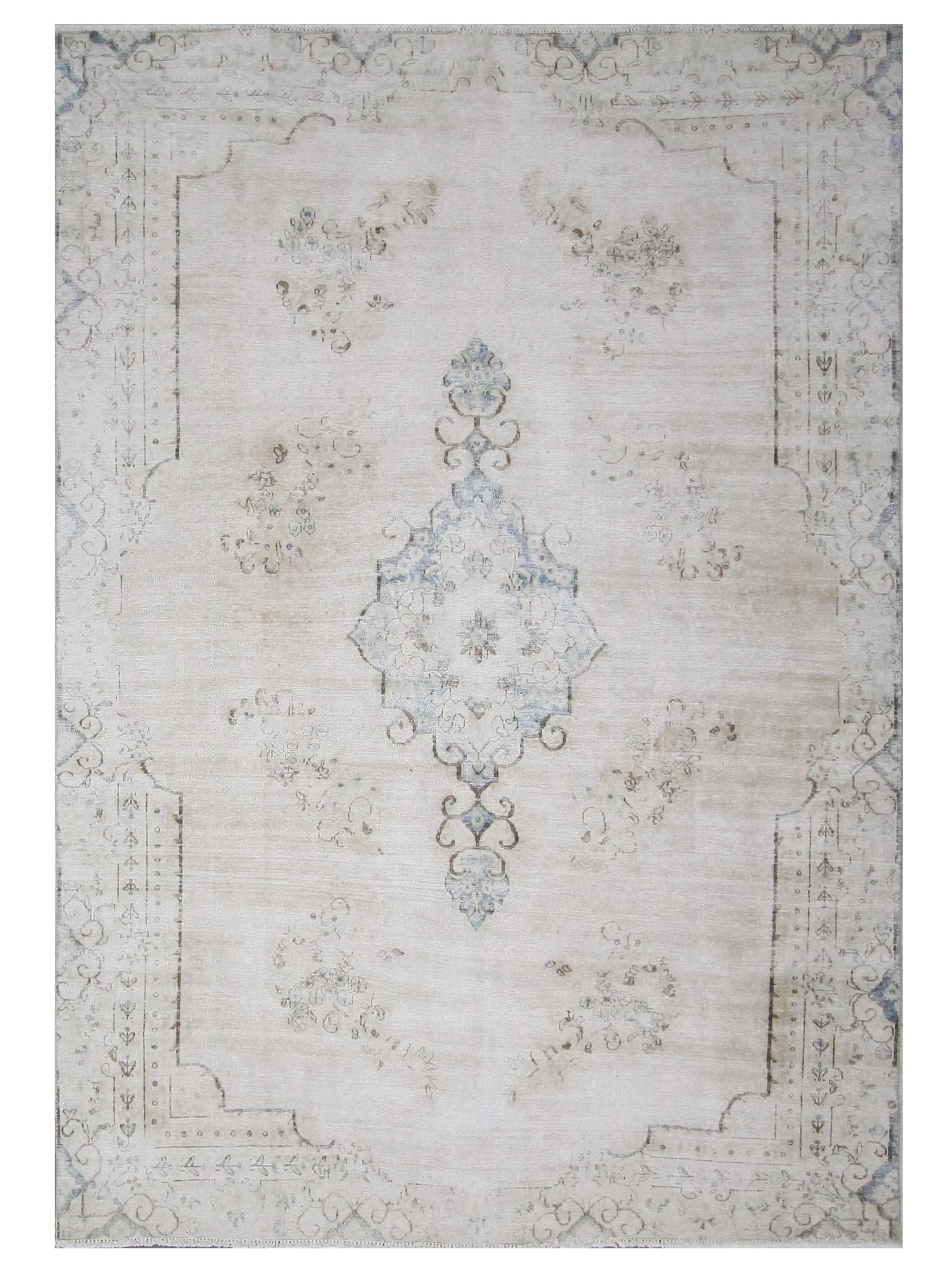 Vintage Hand Knotted Ivory 6x9