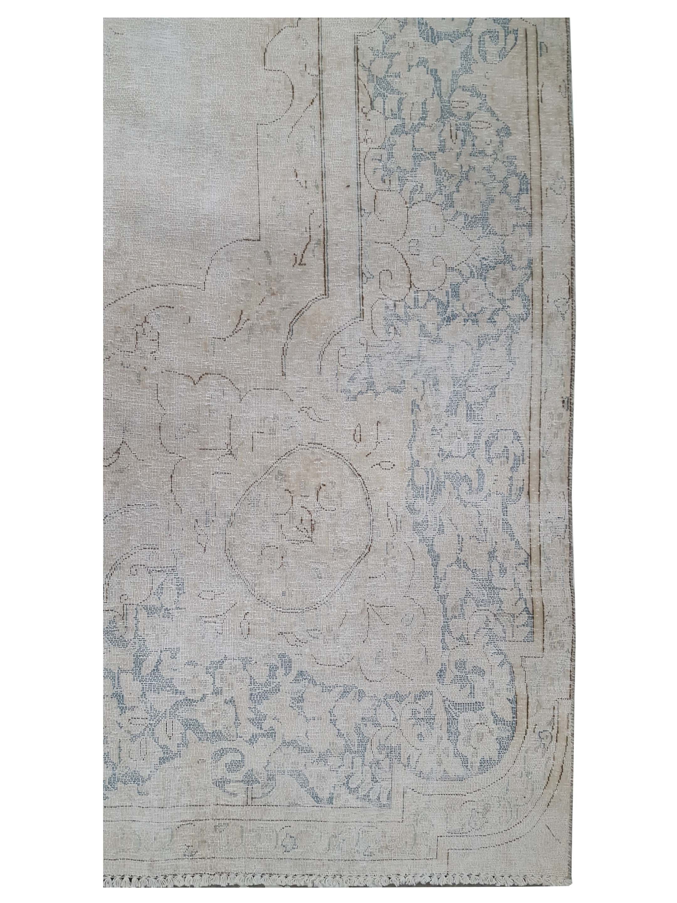 Vintage Hand Knotted Ivory 9x13 - Image 2 of 2