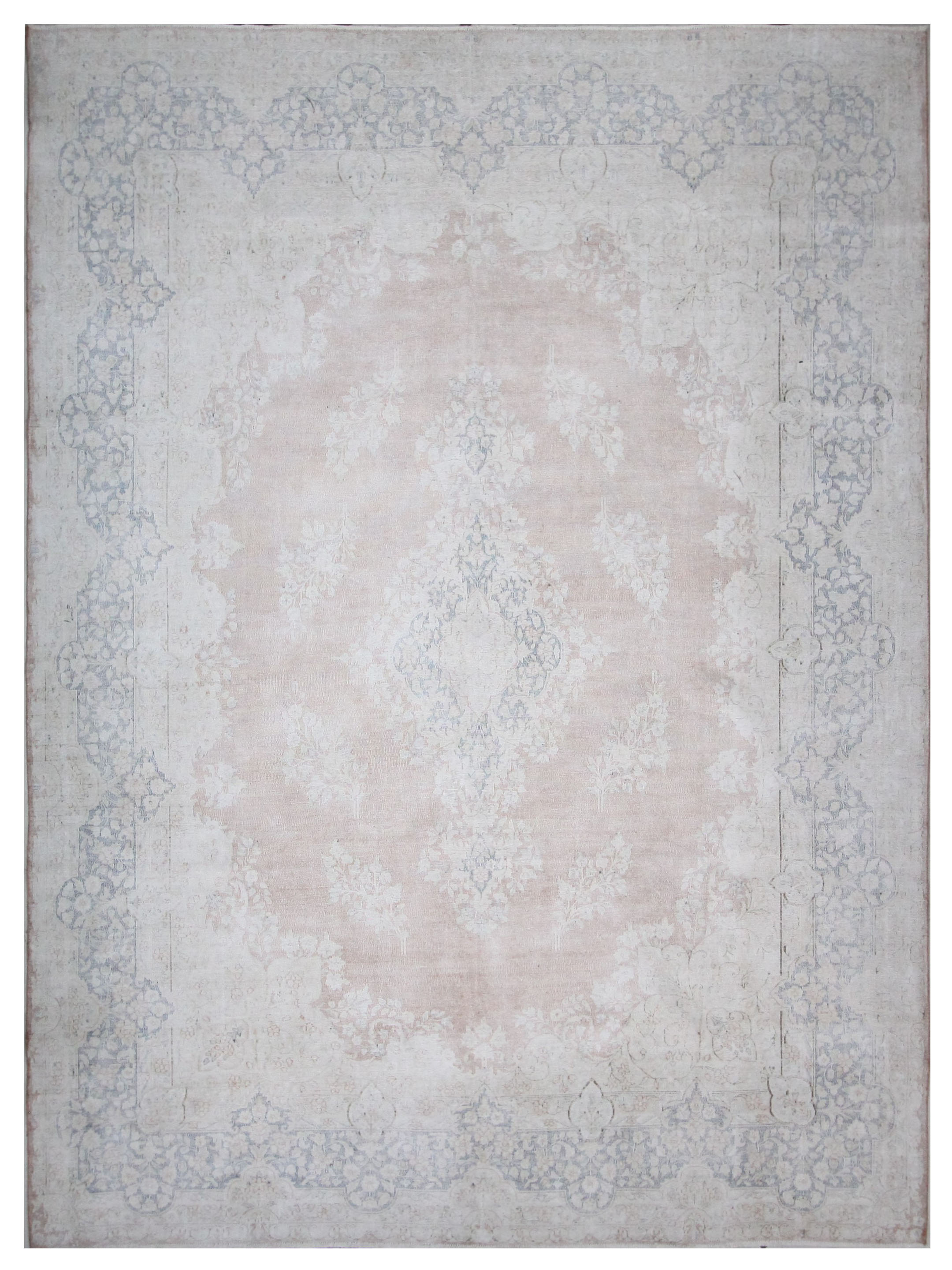 Vintage Hand Knotted Ivory 10x13