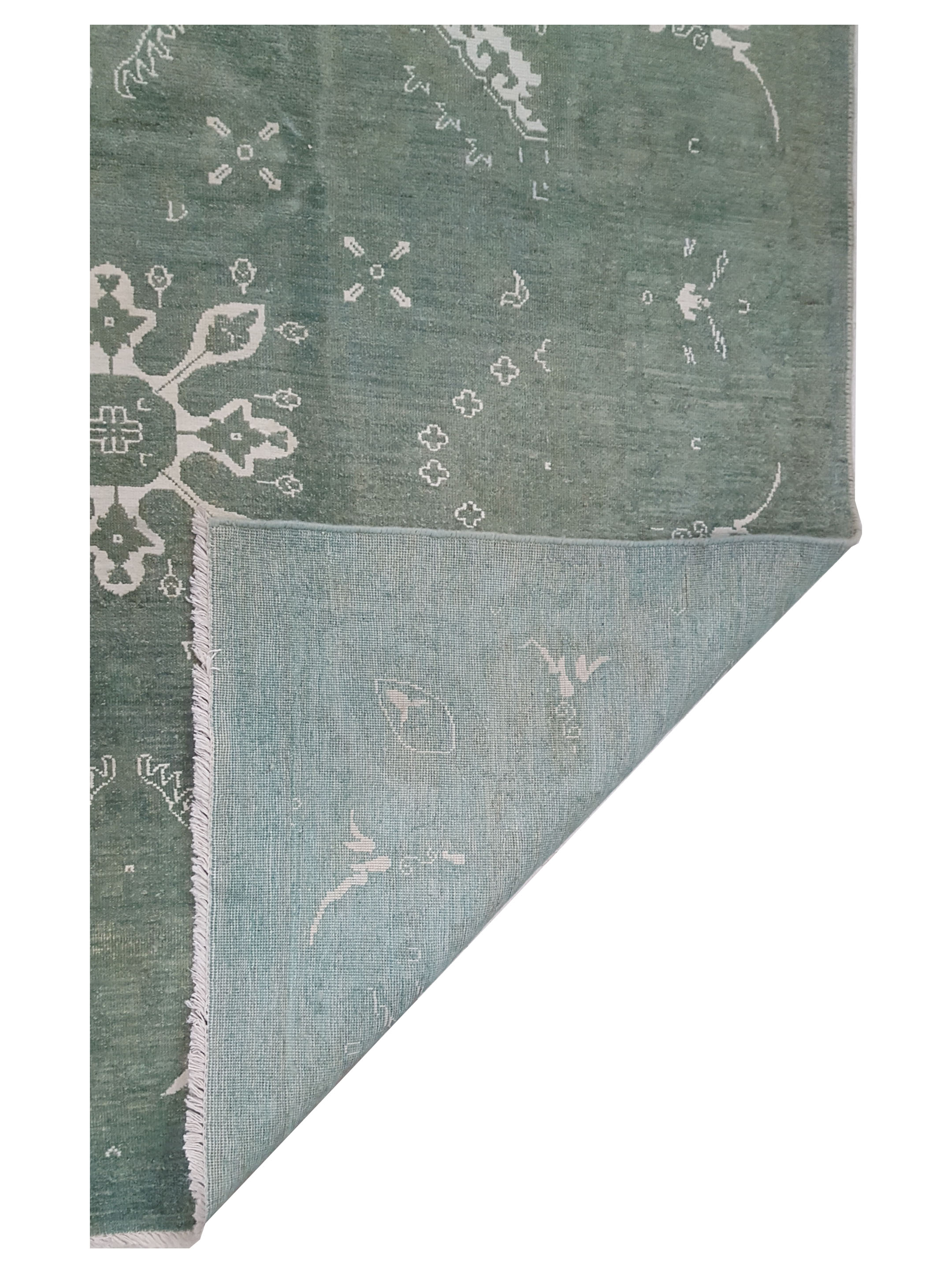 Ziegler Hand Knotted Green 9x12 - Image 3 of 3