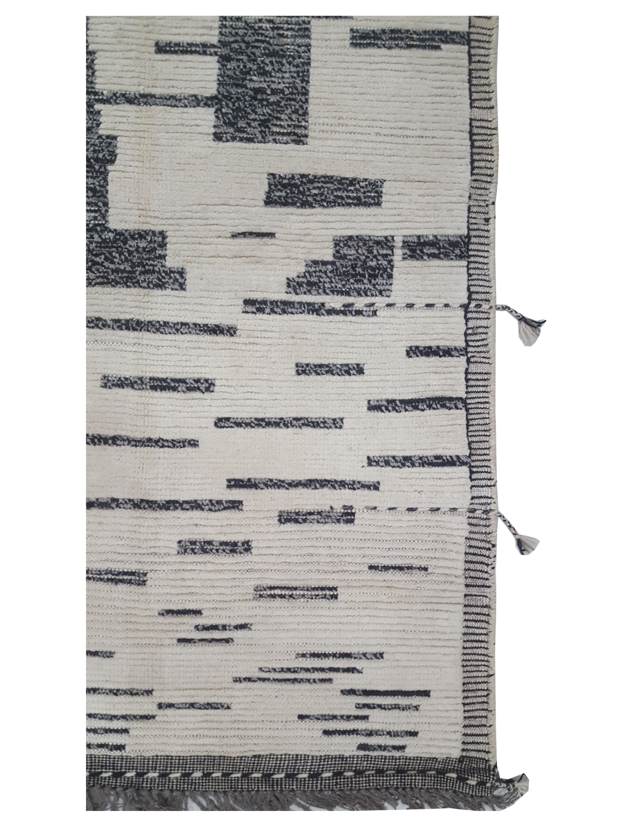 Moroccan Hand Knotted Ivory 8x10 - Image 2 of 3