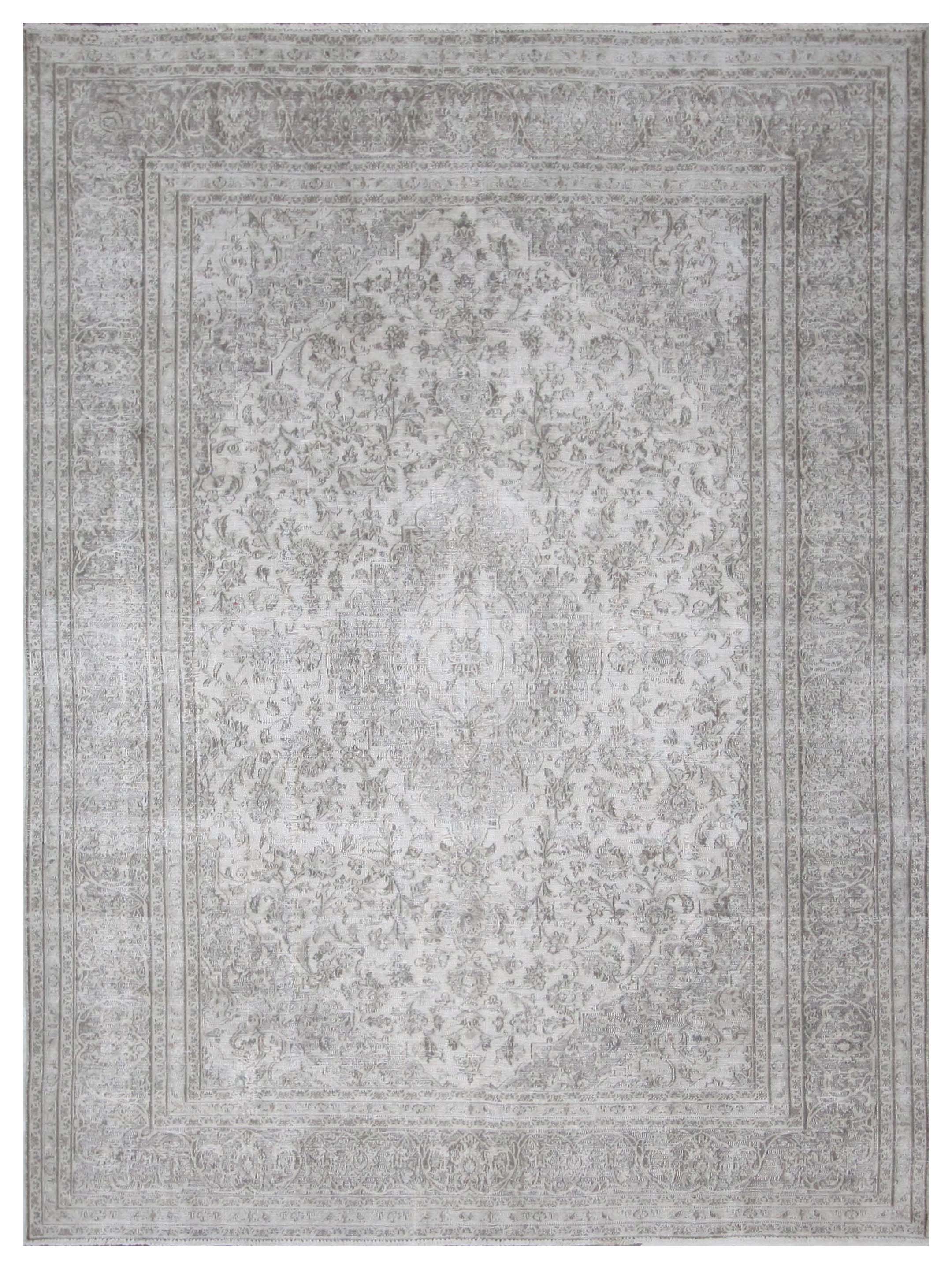 Vintage Hand Knotted Ivory 8x10