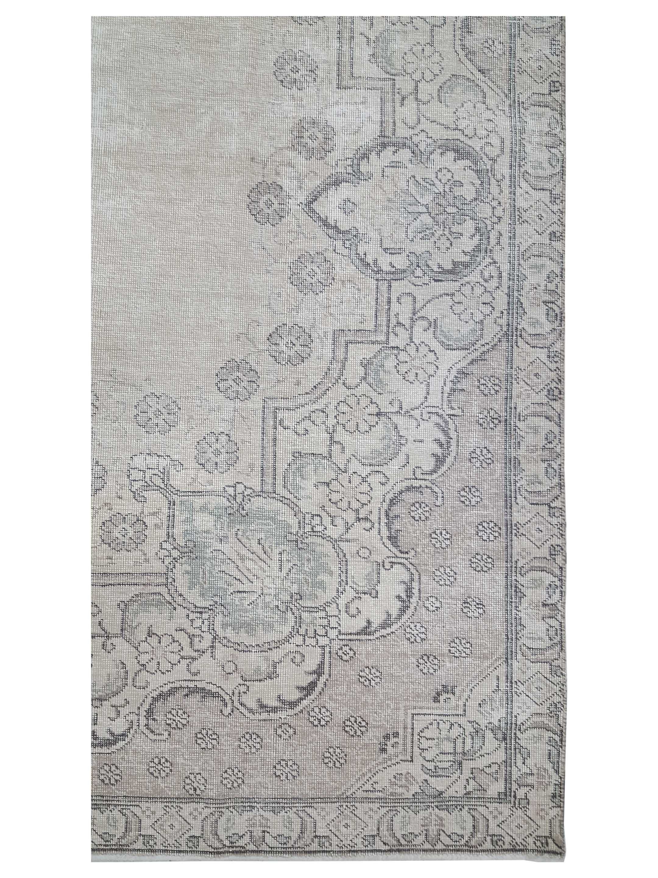 Vintage Hand Knotted Beige 7x13 - Image 2 of 2