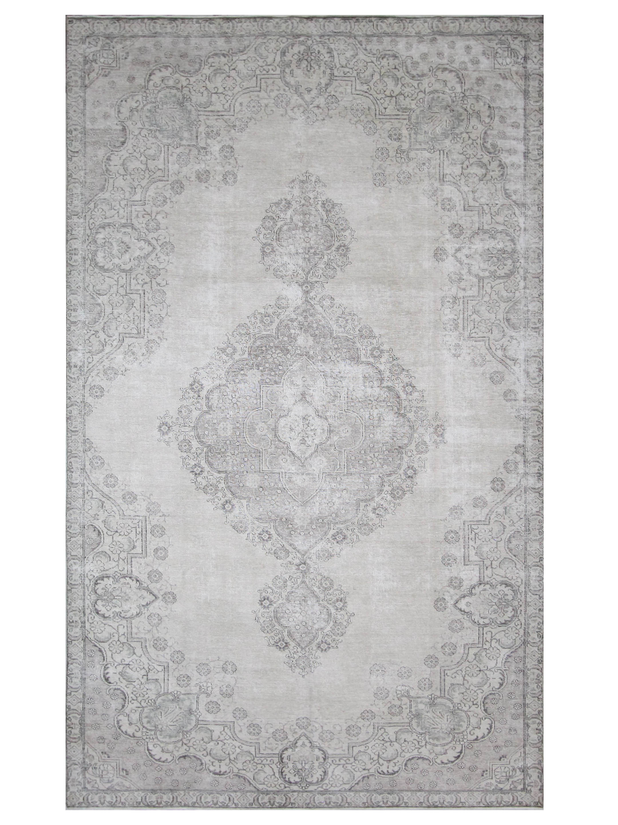 Vintage Hand Knotted Beige 7x13