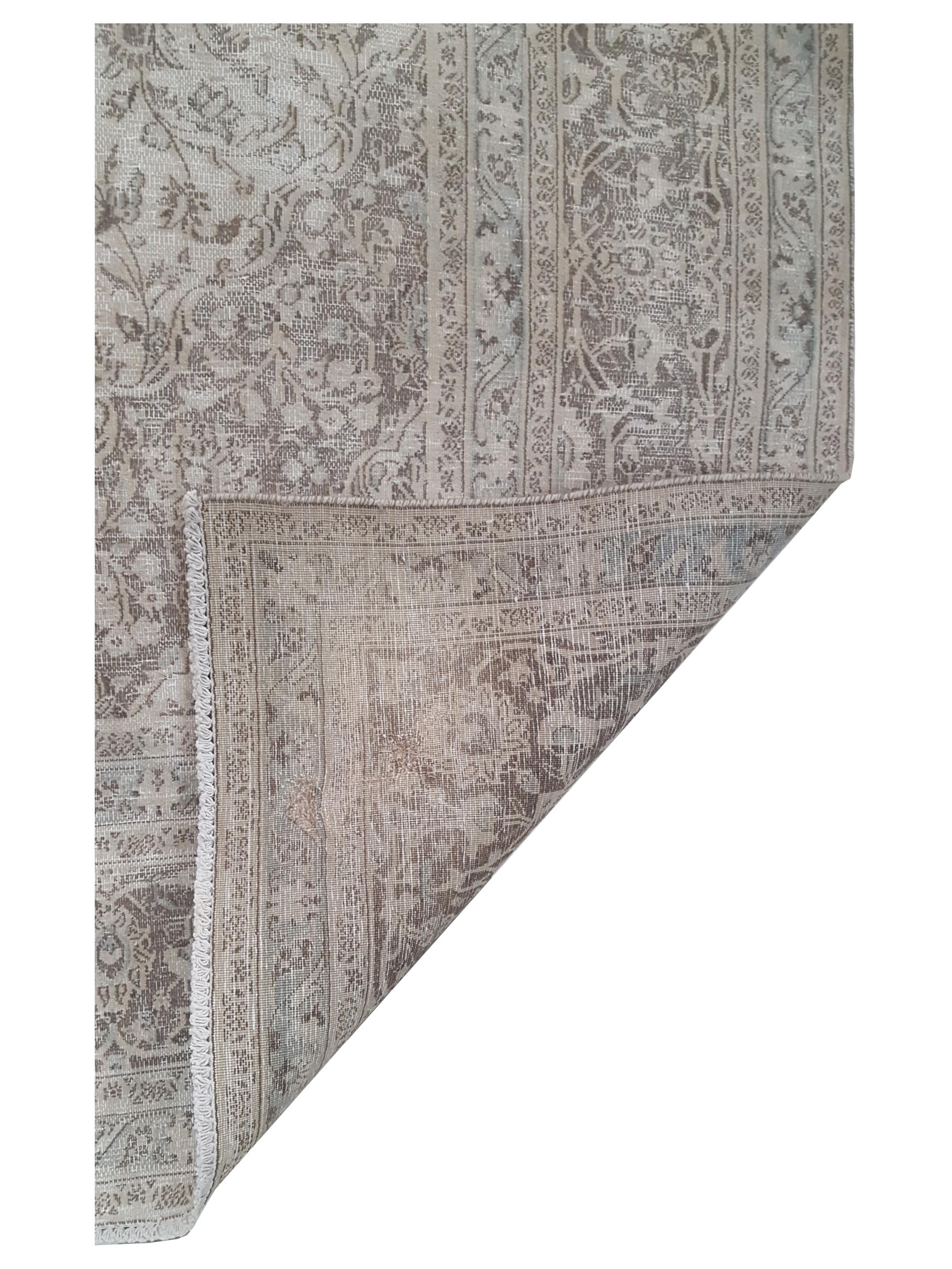 Vintage Hand Knotted Ivory 9x13 - Image 3 of 4