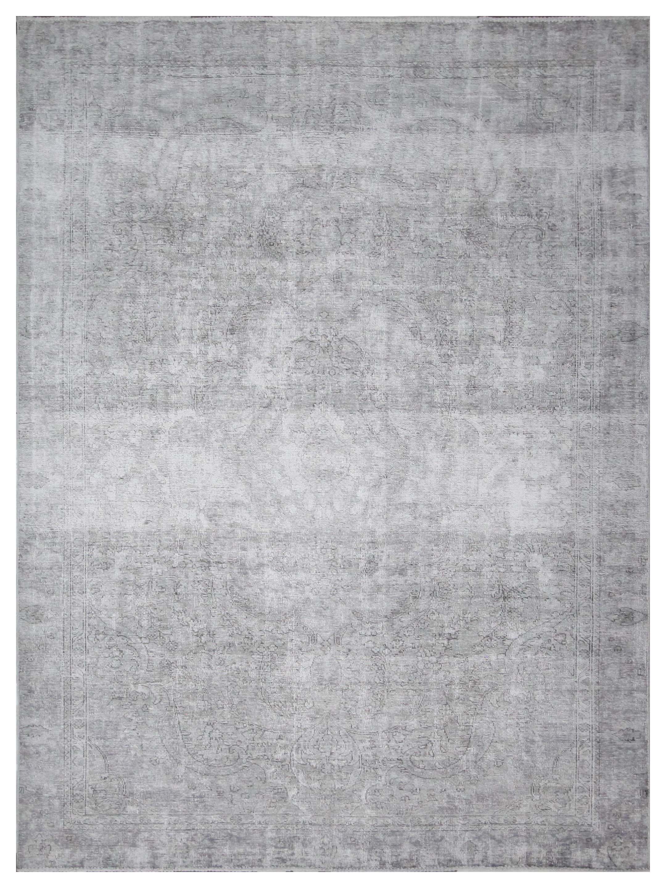 Vintage Hand Knotted Grey 8x10